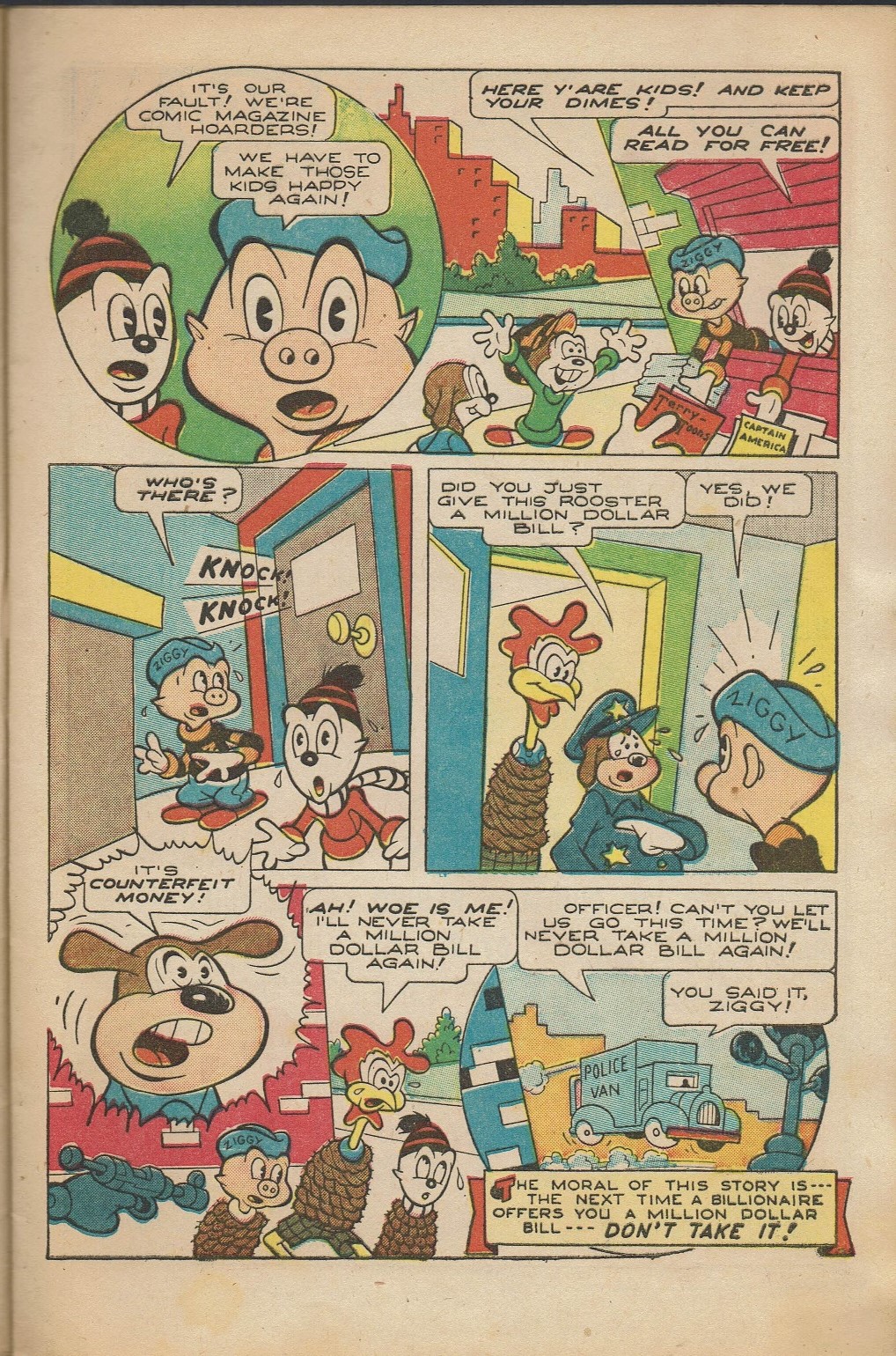 Read online Ziggy Pig-Silly Seal Comics (1944) comic -  Issue #4 - 9