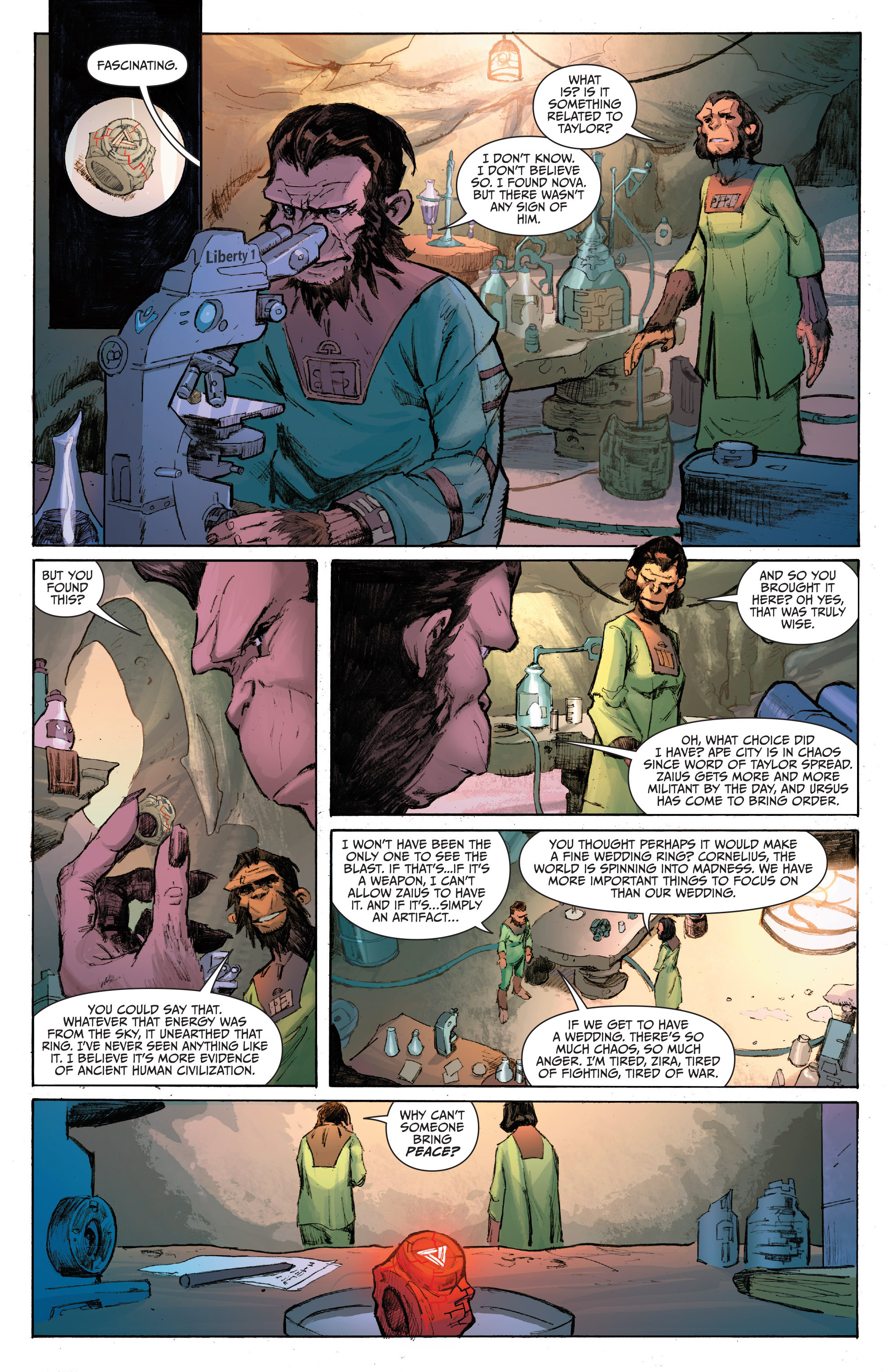 Read online Planet of the Apes/Green Lantern comic -  Issue #1 - 8