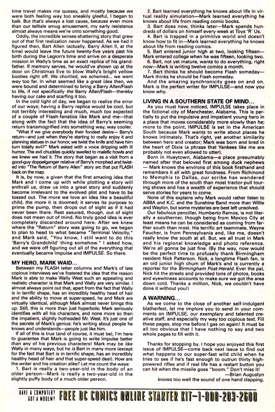 Read online Impulse (1995) comic -  Issue #1 - 25