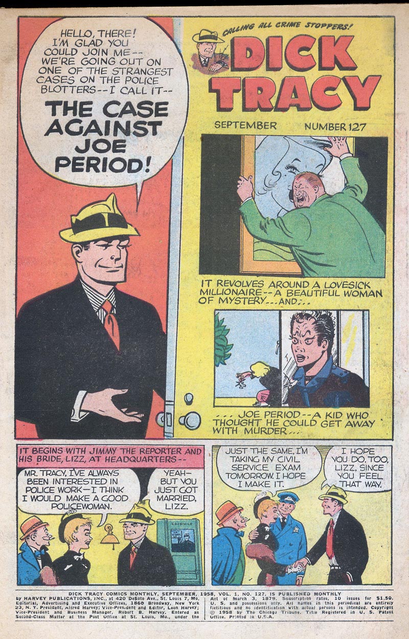 Read online Dick Tracy comic -  Issue #127 - 2