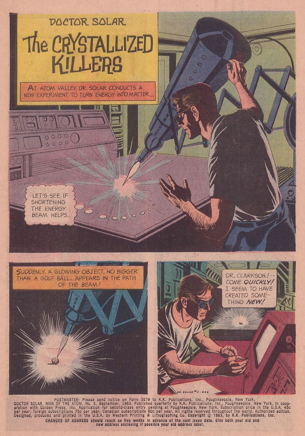 Doctor Solar, Man of the Atom (1962) Issue #5 #5 - English 3