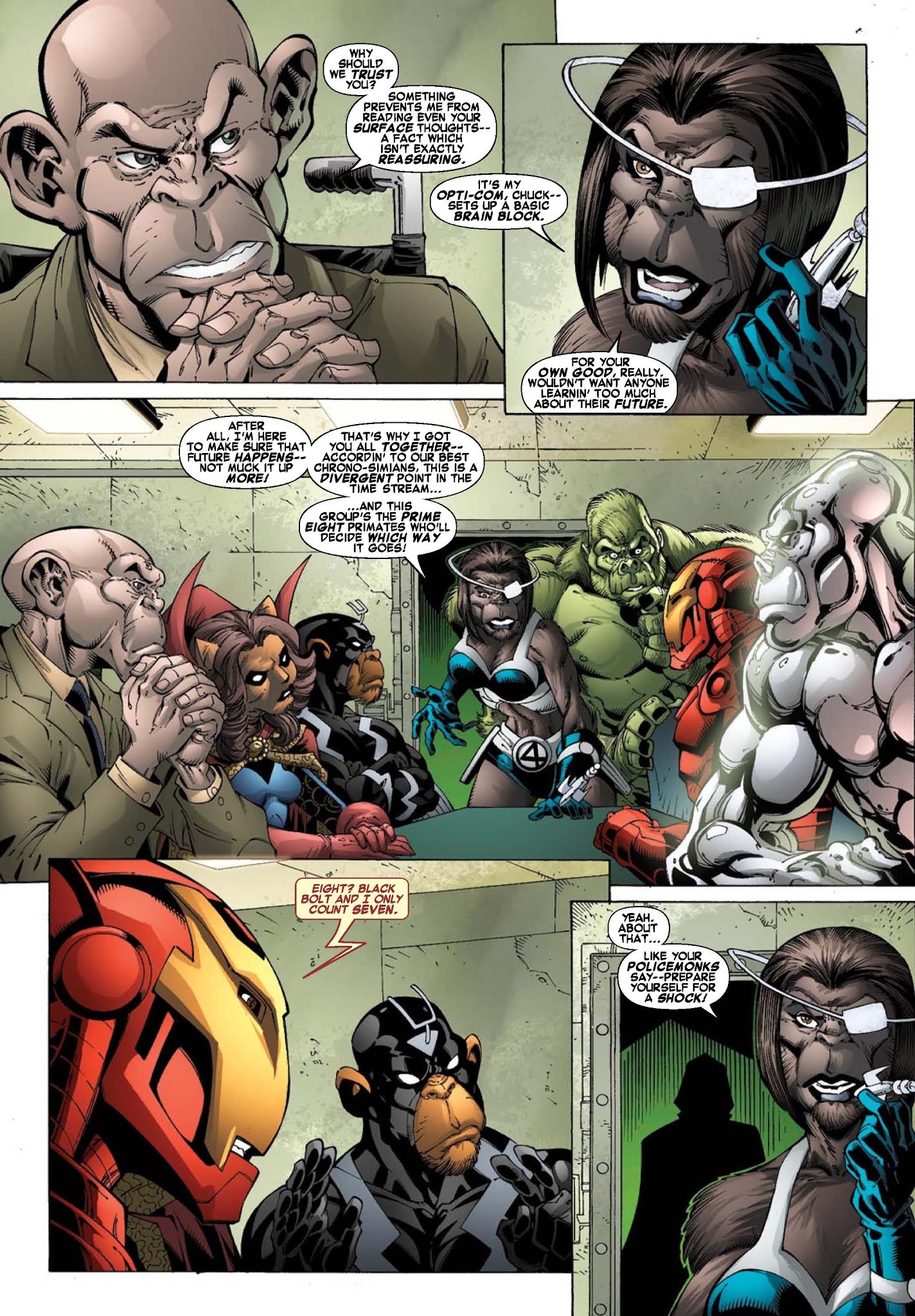 Read online Marvel Apes: Prime Eight comic -  Issue #2 - 2