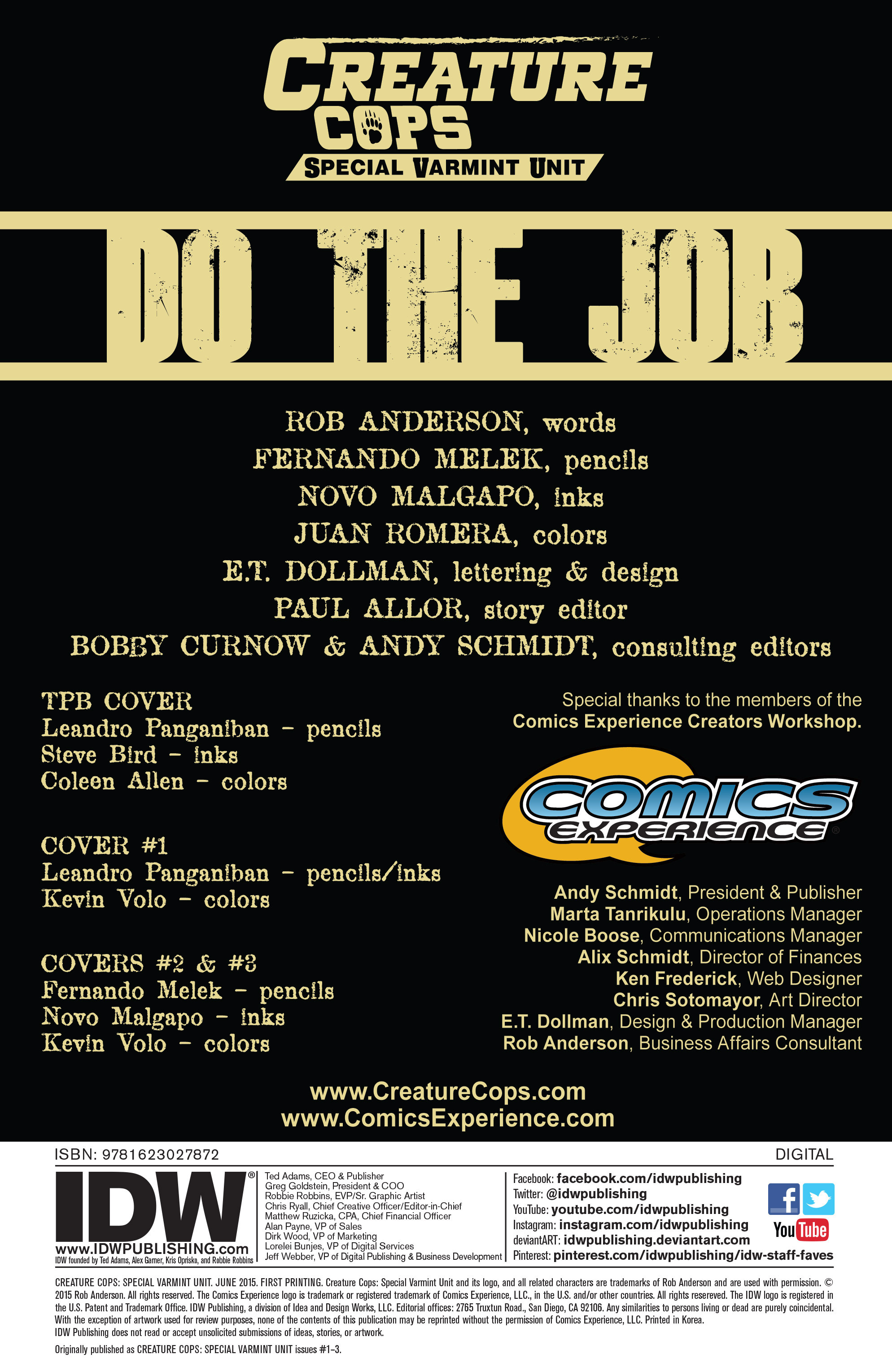 Read online Creature Cops: Special Varmint Unit comic -  Issue # _TPB - 2