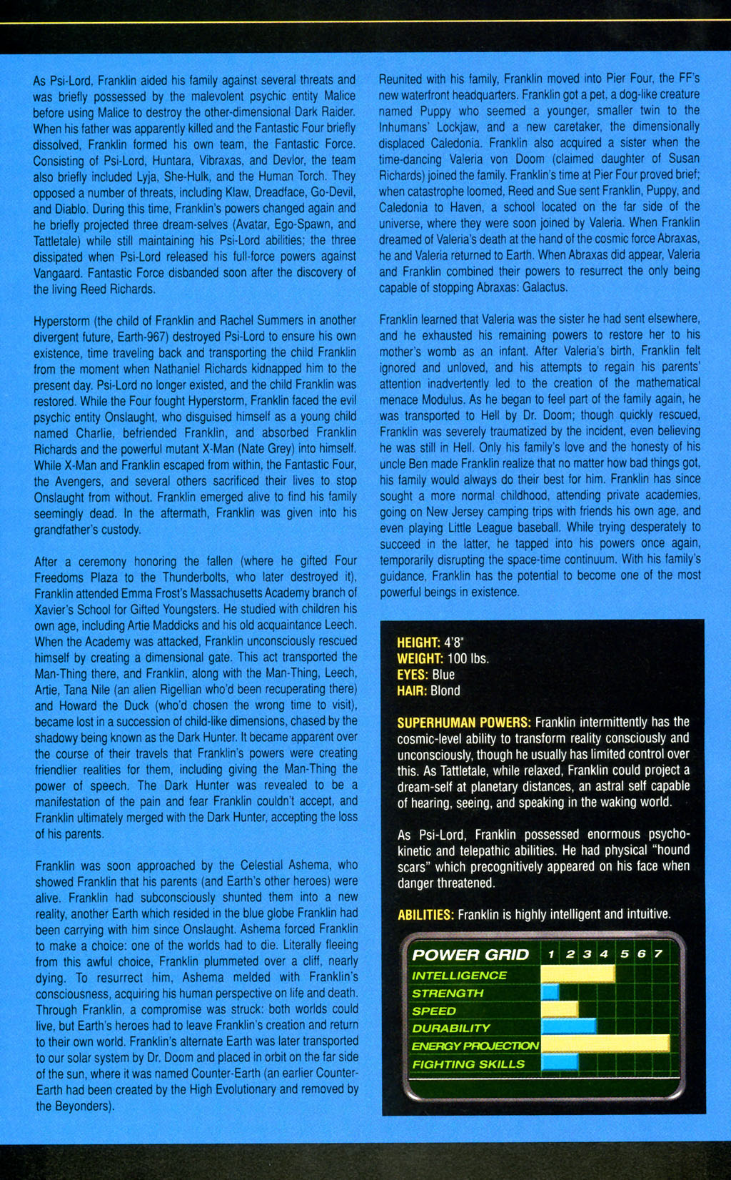 Read online Official Handbook of the Marvel Universe: Fantastic Four 2005 comic -  Issue # Full - 36