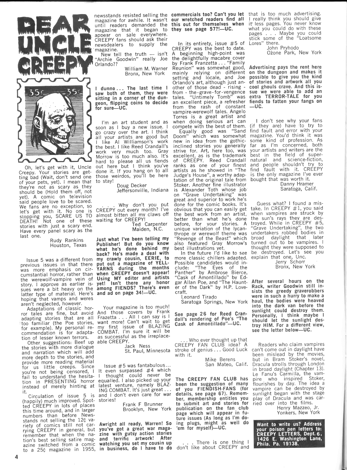 Read online Creepy (1964) comic -  Issue #6 - 4