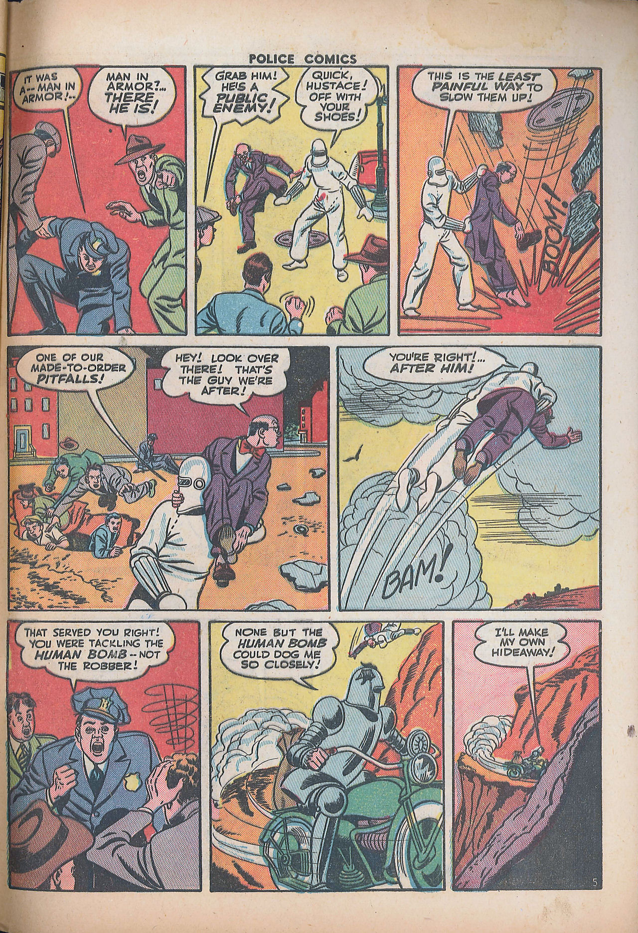 Read online Police Comics comic -  Issue #34 - 55