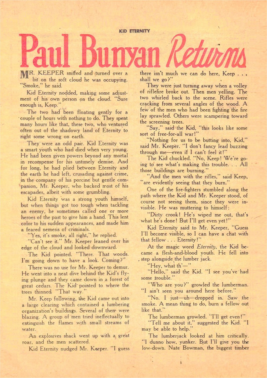 Read online Kid Eternity (1946) comic -  Issue #8 - 34
