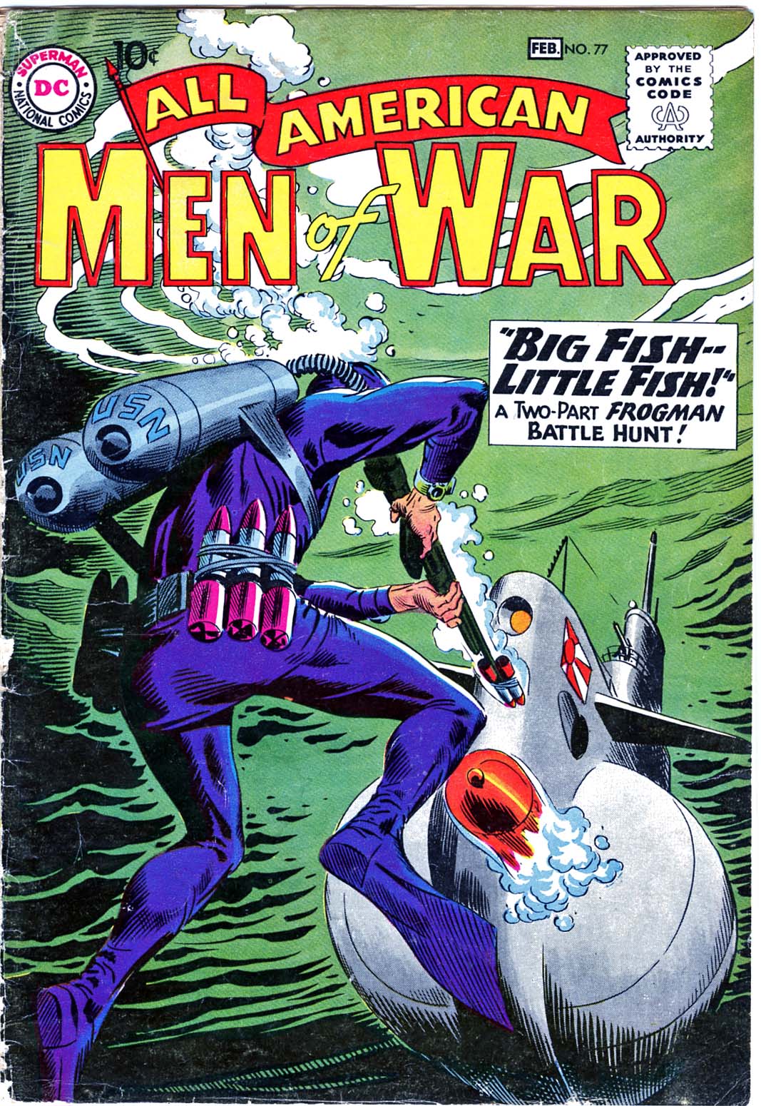 Read online All-American Men of War comic -  Issue #77 - 1