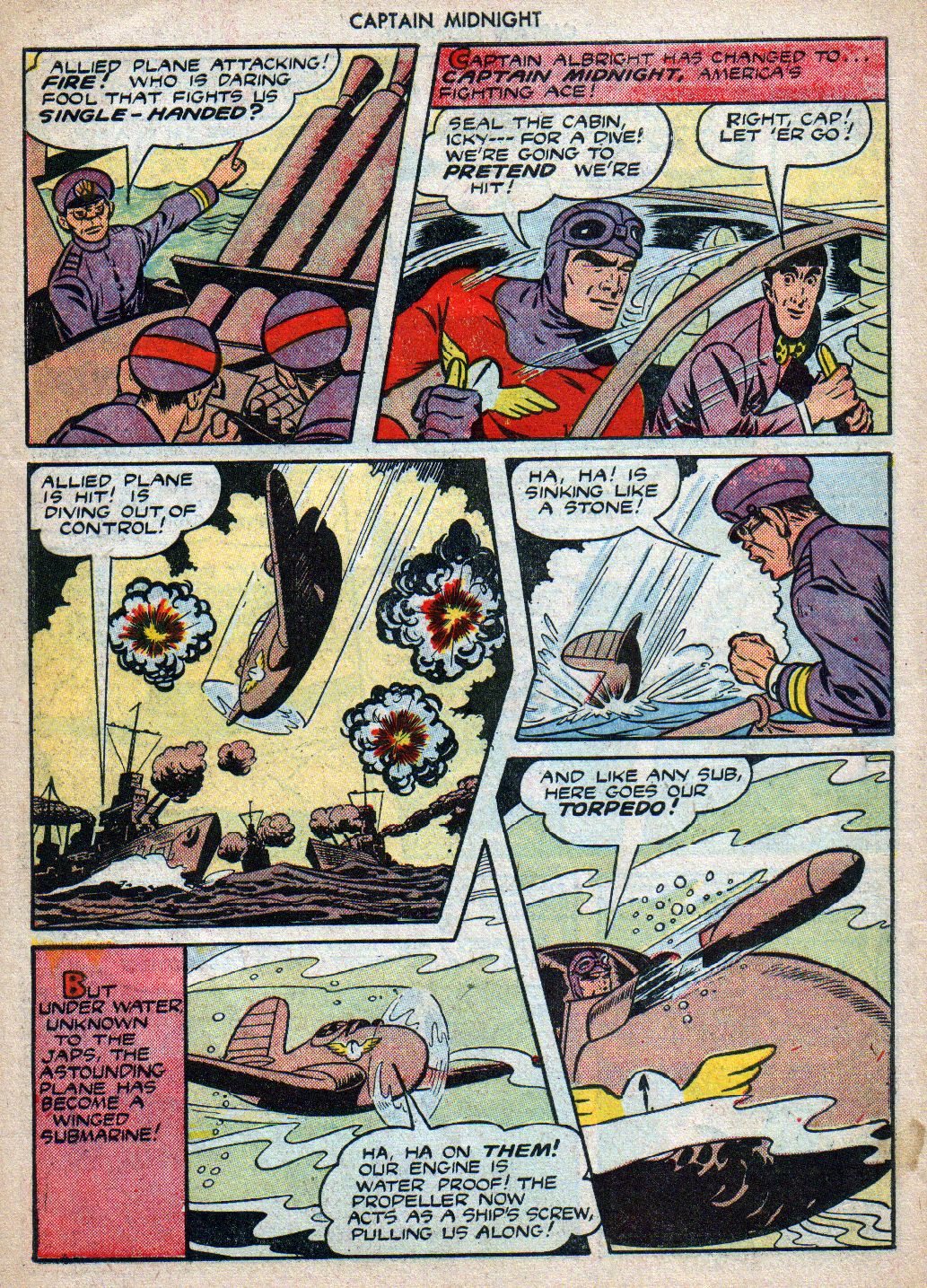 Read online Captain Midnight (1942) comic -  Issue #19 - 6