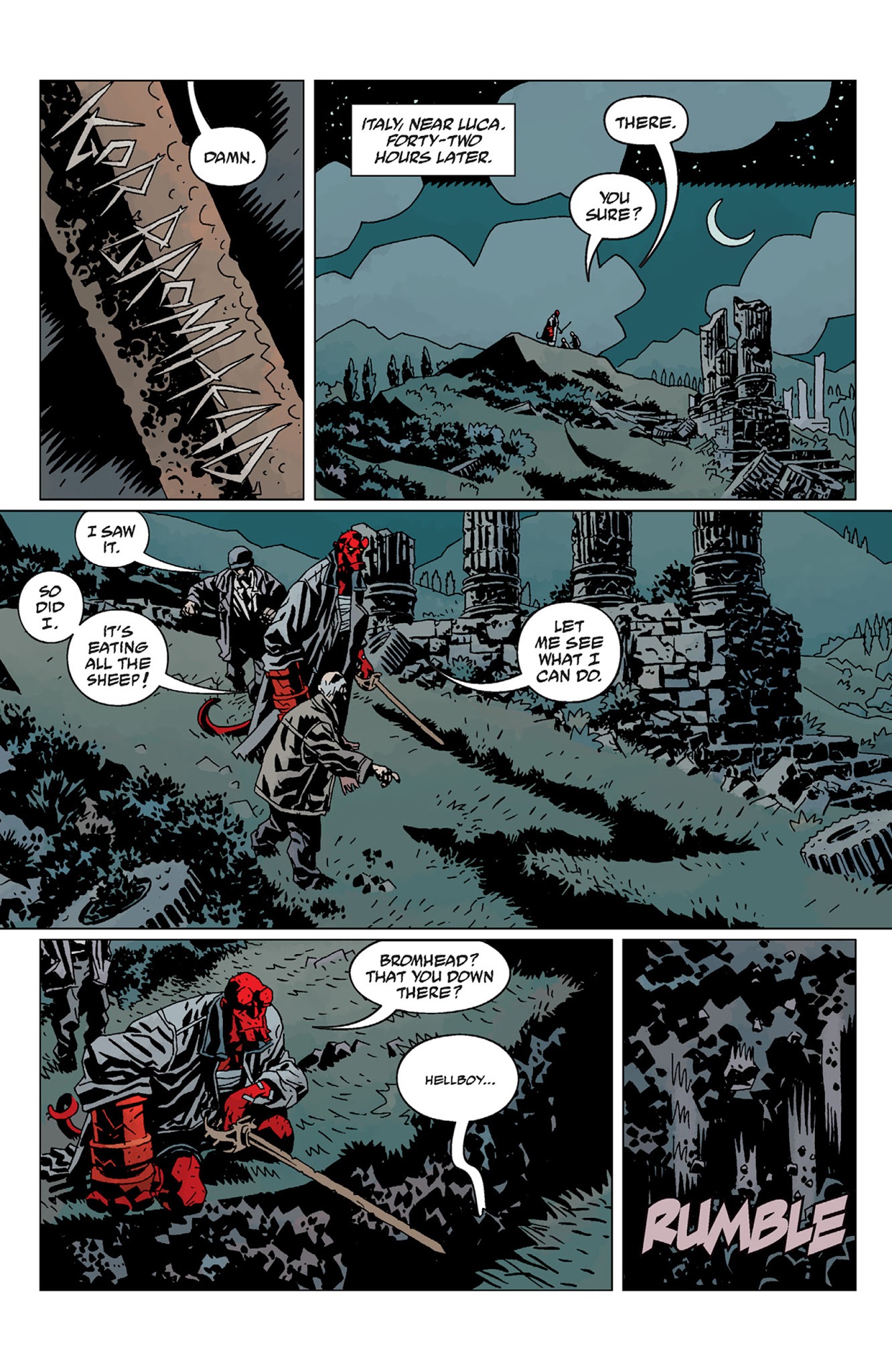 Read online Hellboy: Darkness Calls comic -  Issue # TPB - 156
