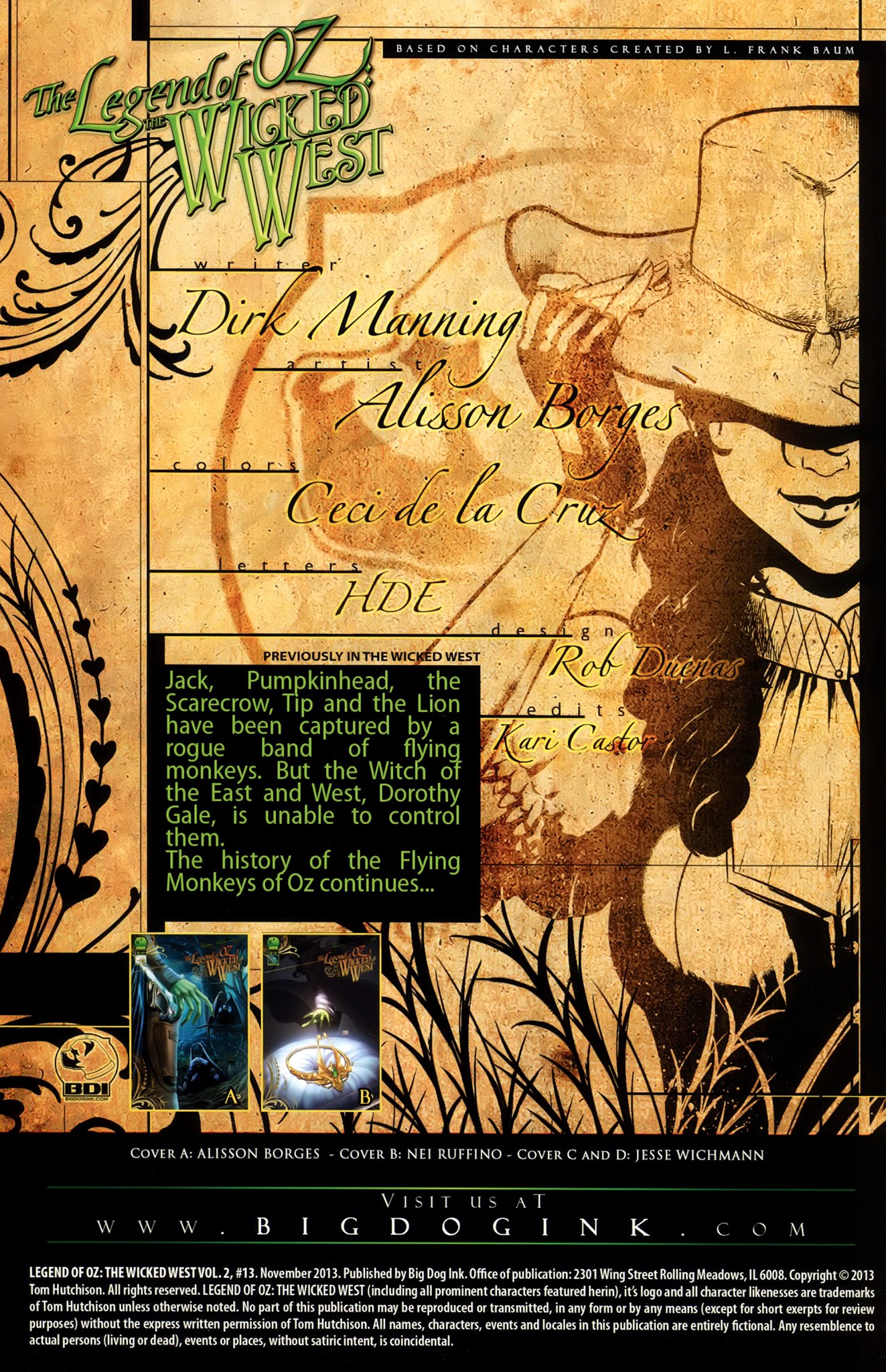 Read online Legend of Oz: The Wicked West comic -  Issue #13 - 2