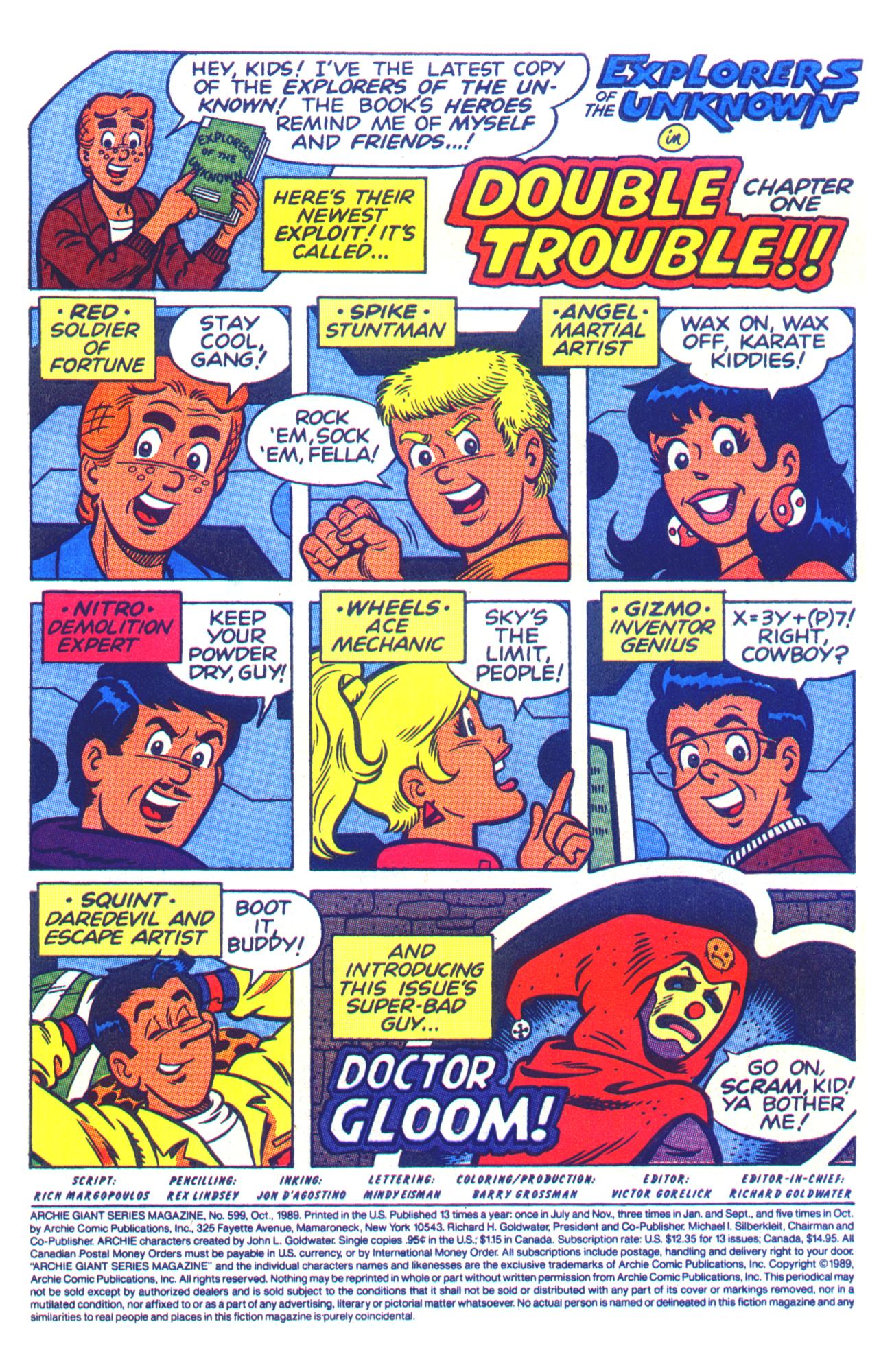 Read online Archie Giant Series Magazine comic -  Issue #599 - 3