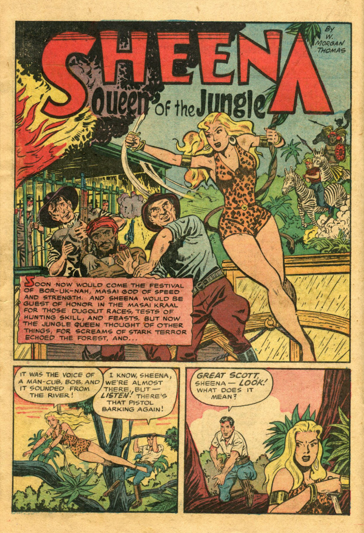 Read online Sheena, Queen of the Jungle (1942) comic -  Issue #9 - 16