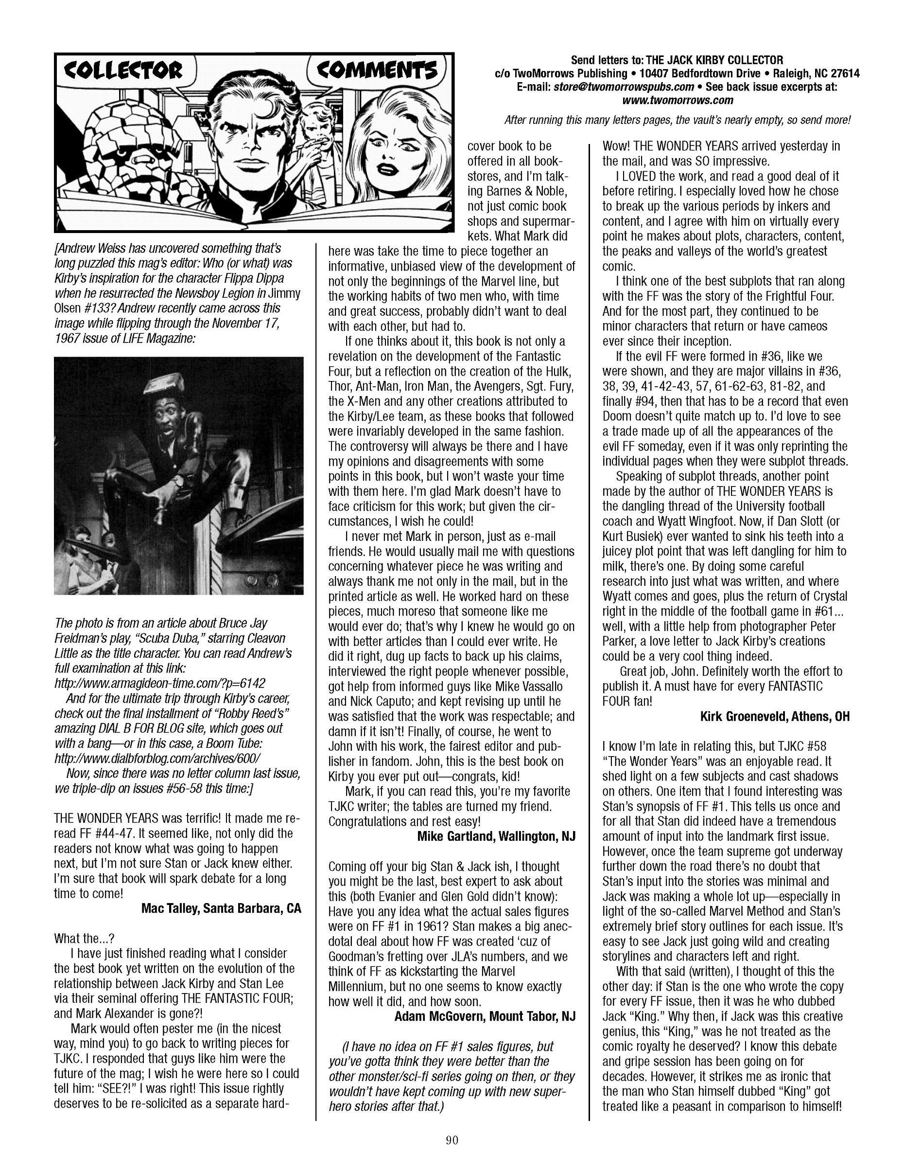 Read online The Jack Kirby Collector comic -  Issue #59 - 87