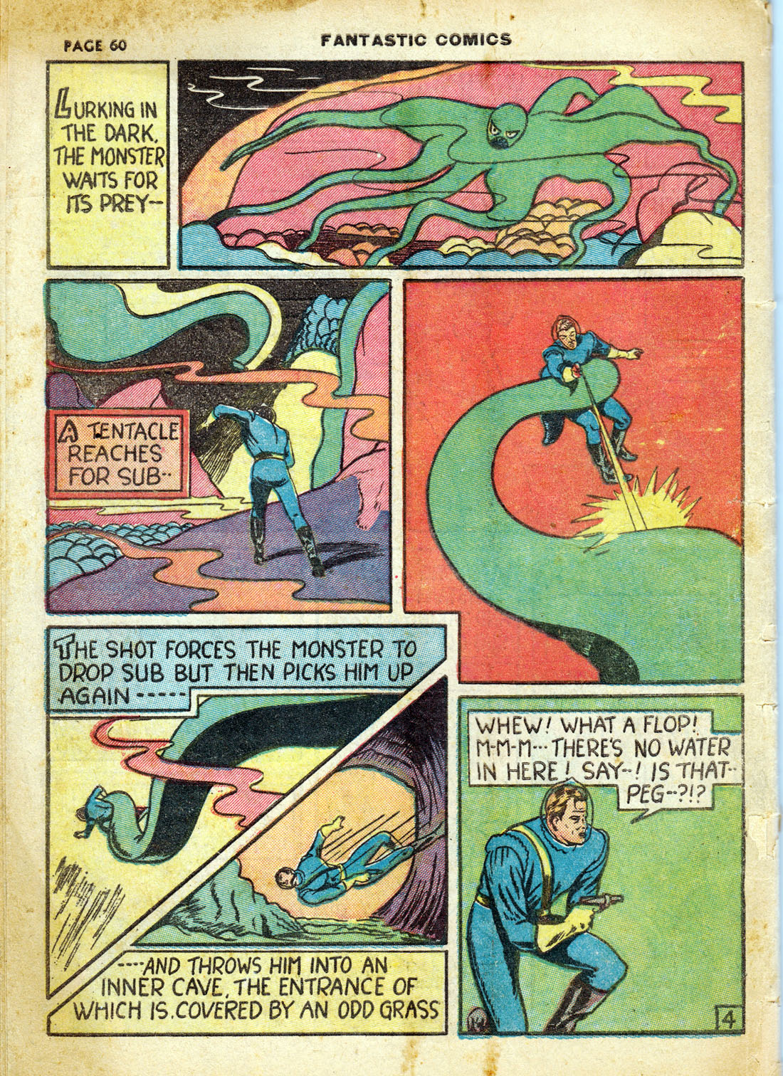 Read online Fantastic Comics comic -  Issue #7 - 62