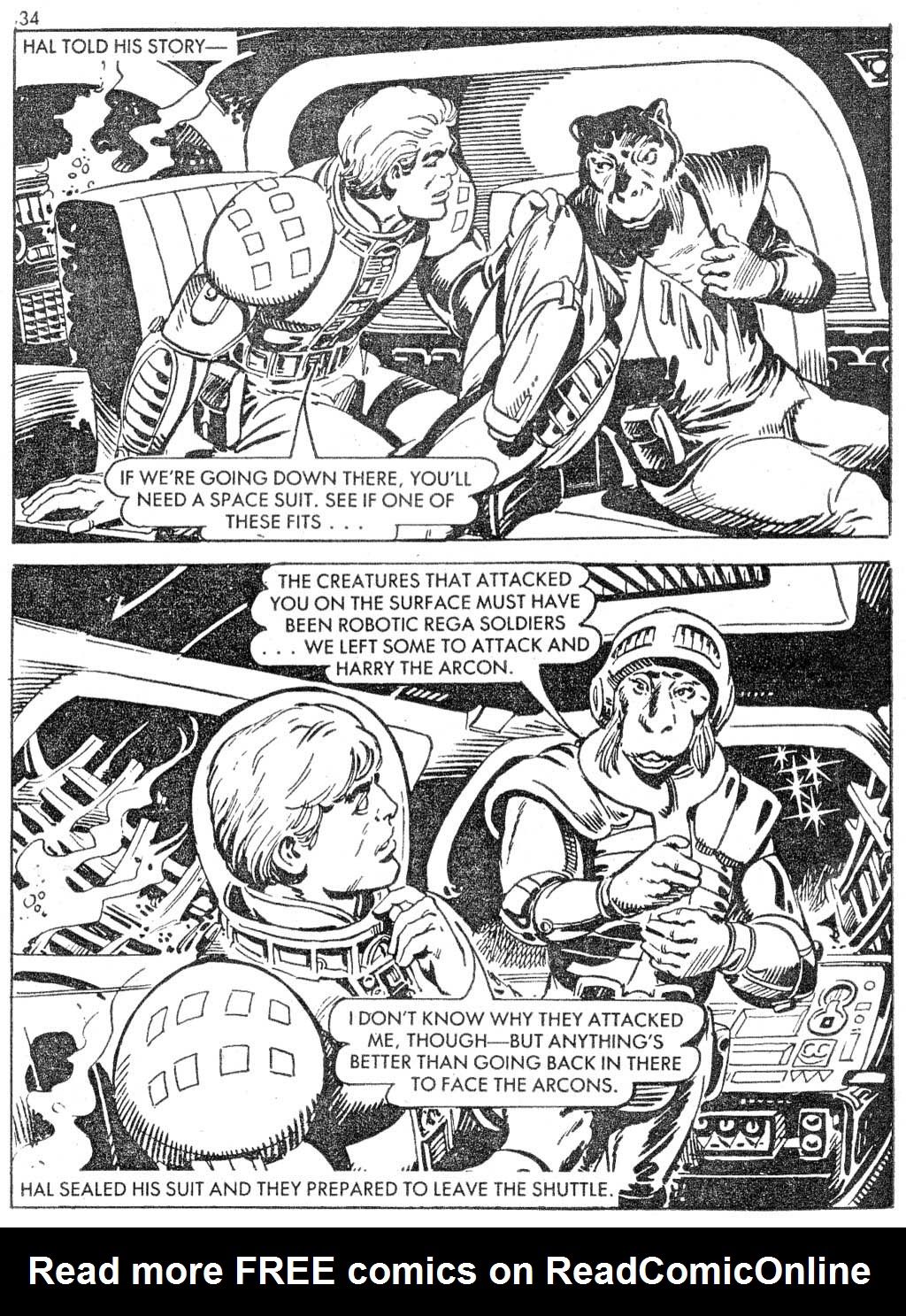 Read online Starblazer comic -  Issue #159 - 34