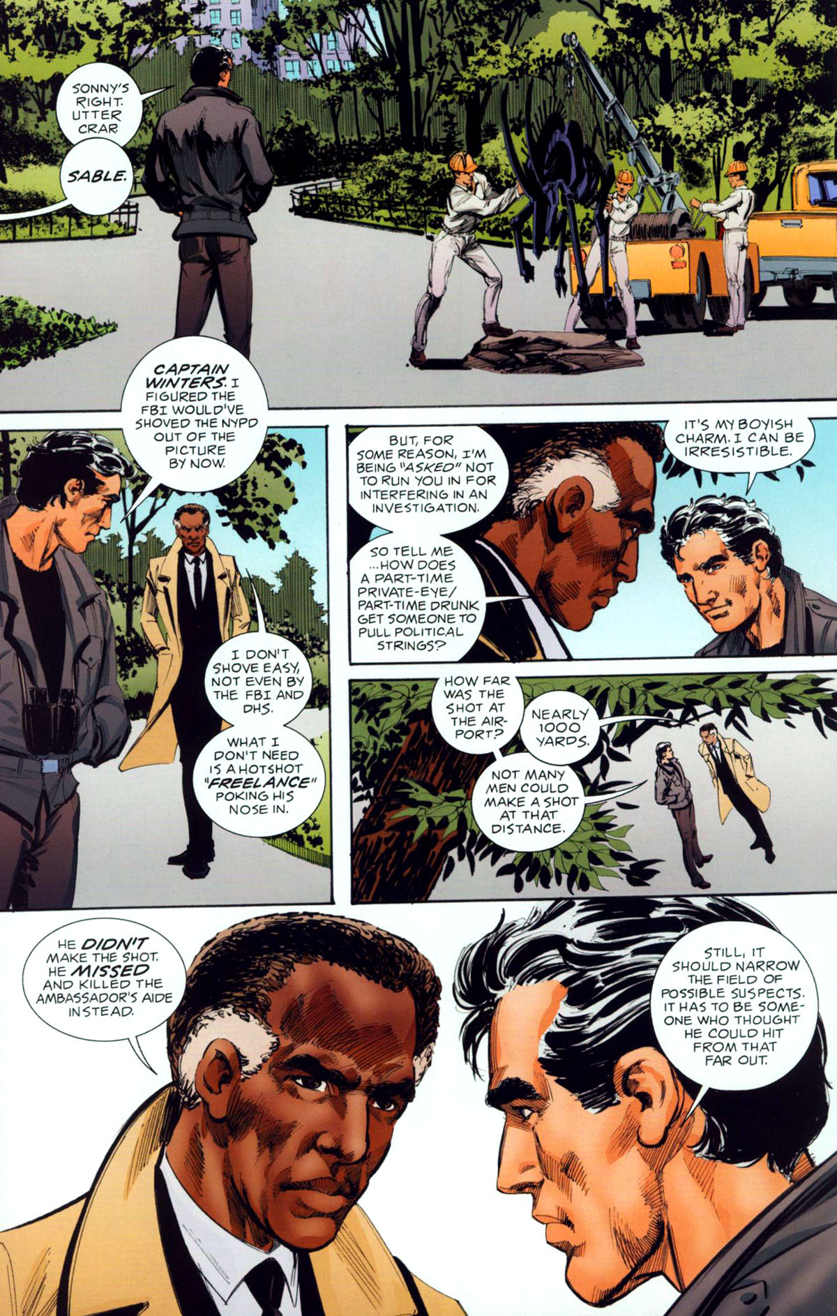 Read online Jon Sable, Freelance: Bloodtrail comic -  Issue #4 - 9