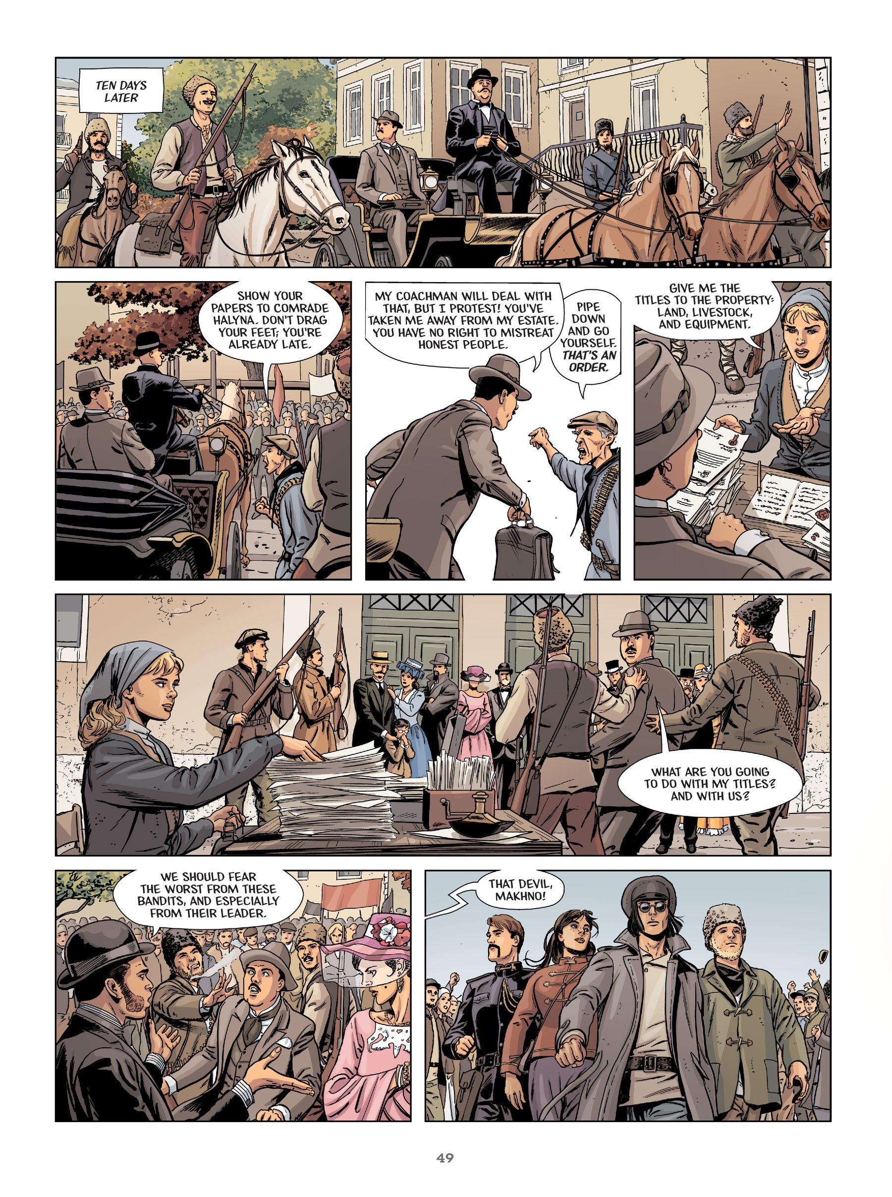 Read online Makhno: Ukrainian Freedom Fighter comic -  Issue # TPB - 50