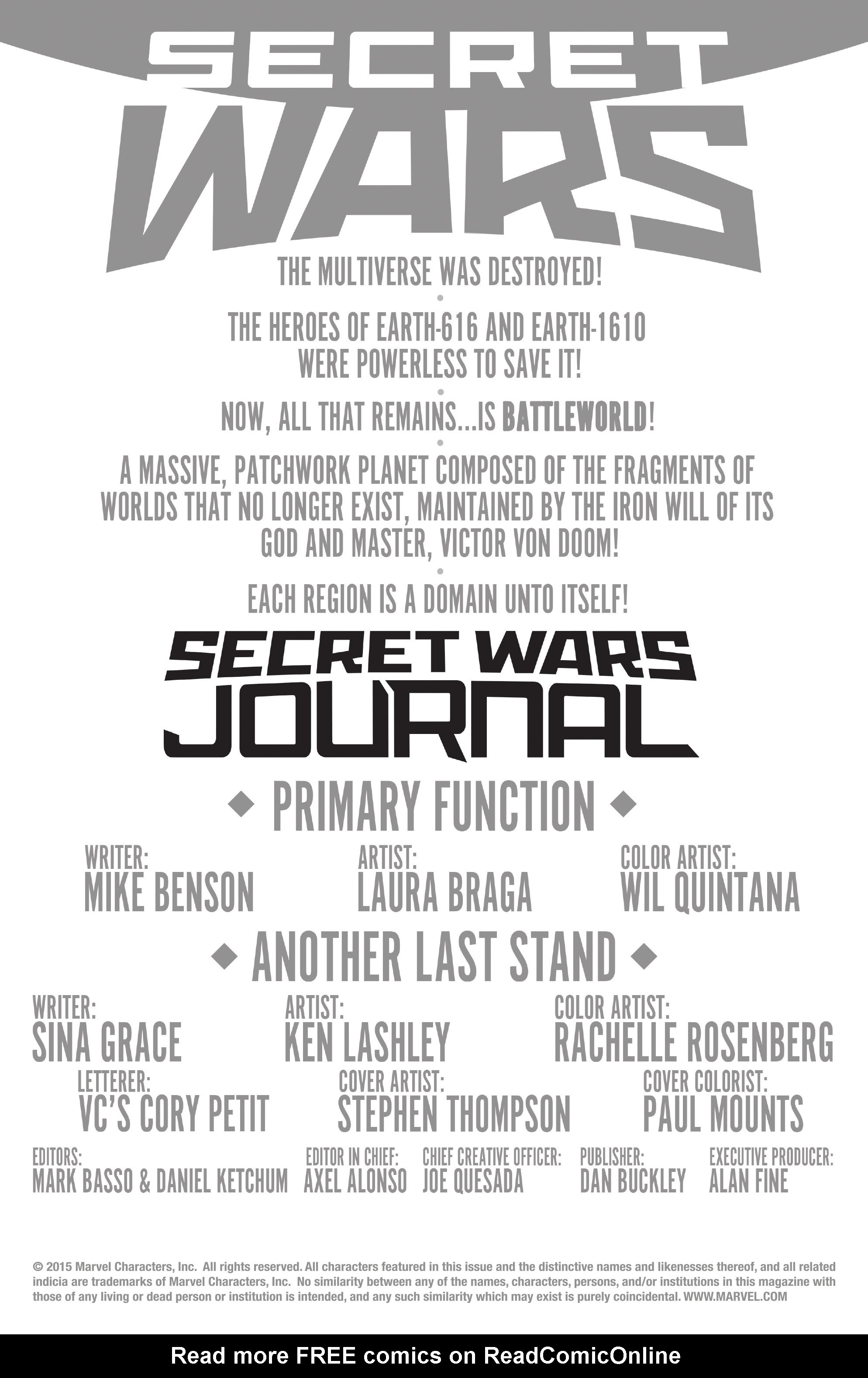 Read online Secret Wars Journal comic -  Issue #4 - 2