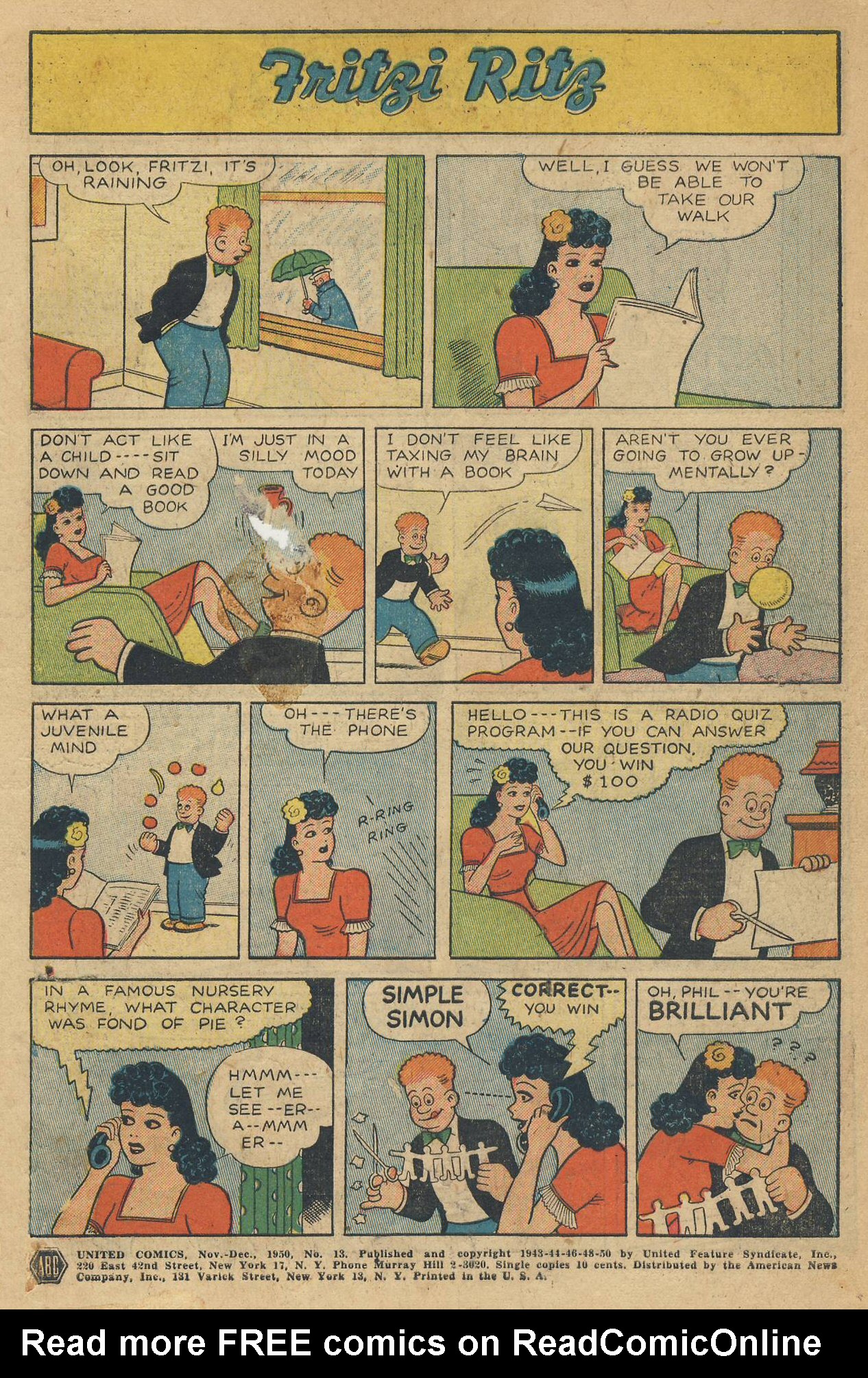 Read online United Comics comic -  Issue #13 - 3