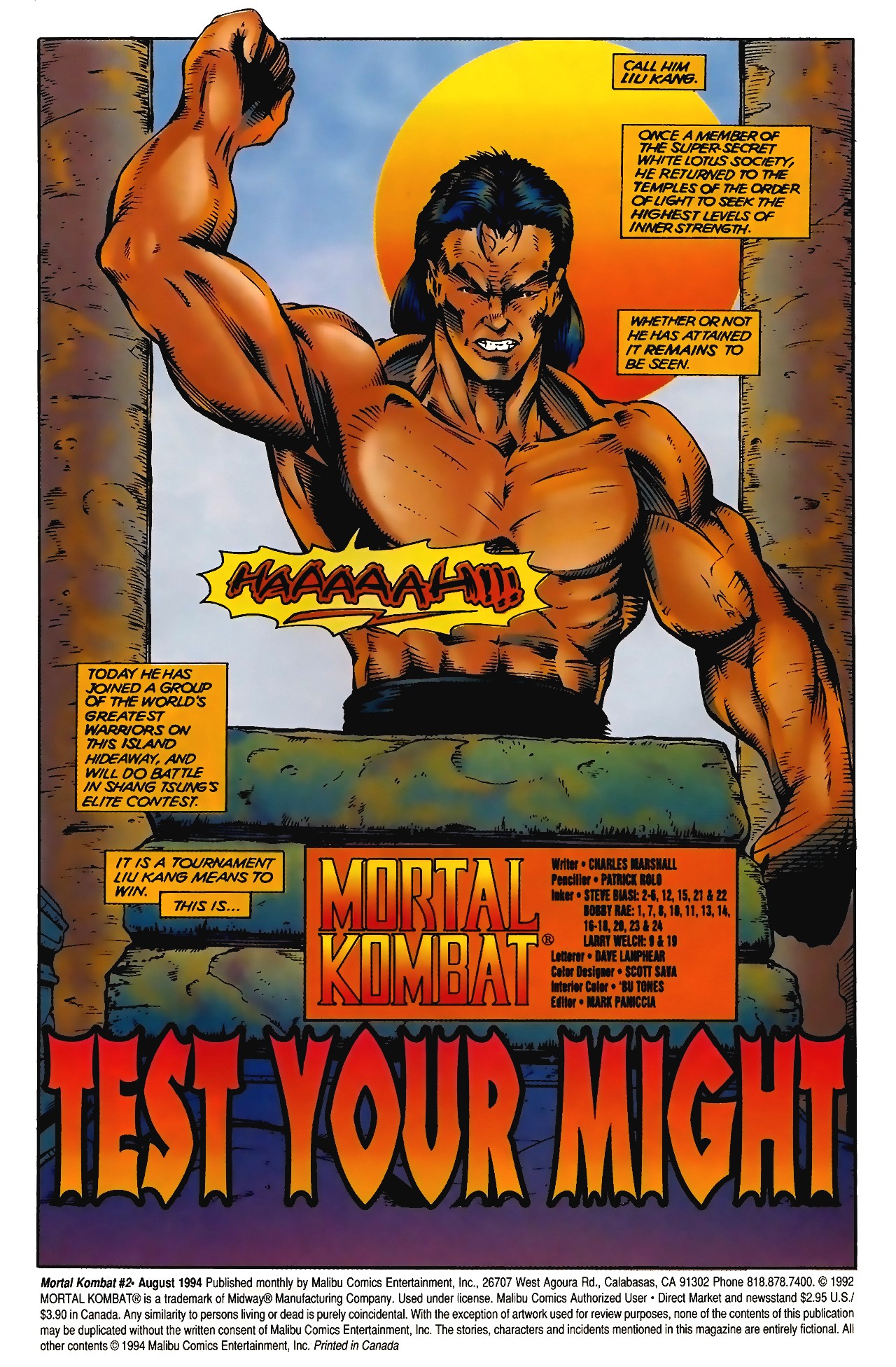 Read online Mortal Kombat (1994) comic -  Issue #2 - 2