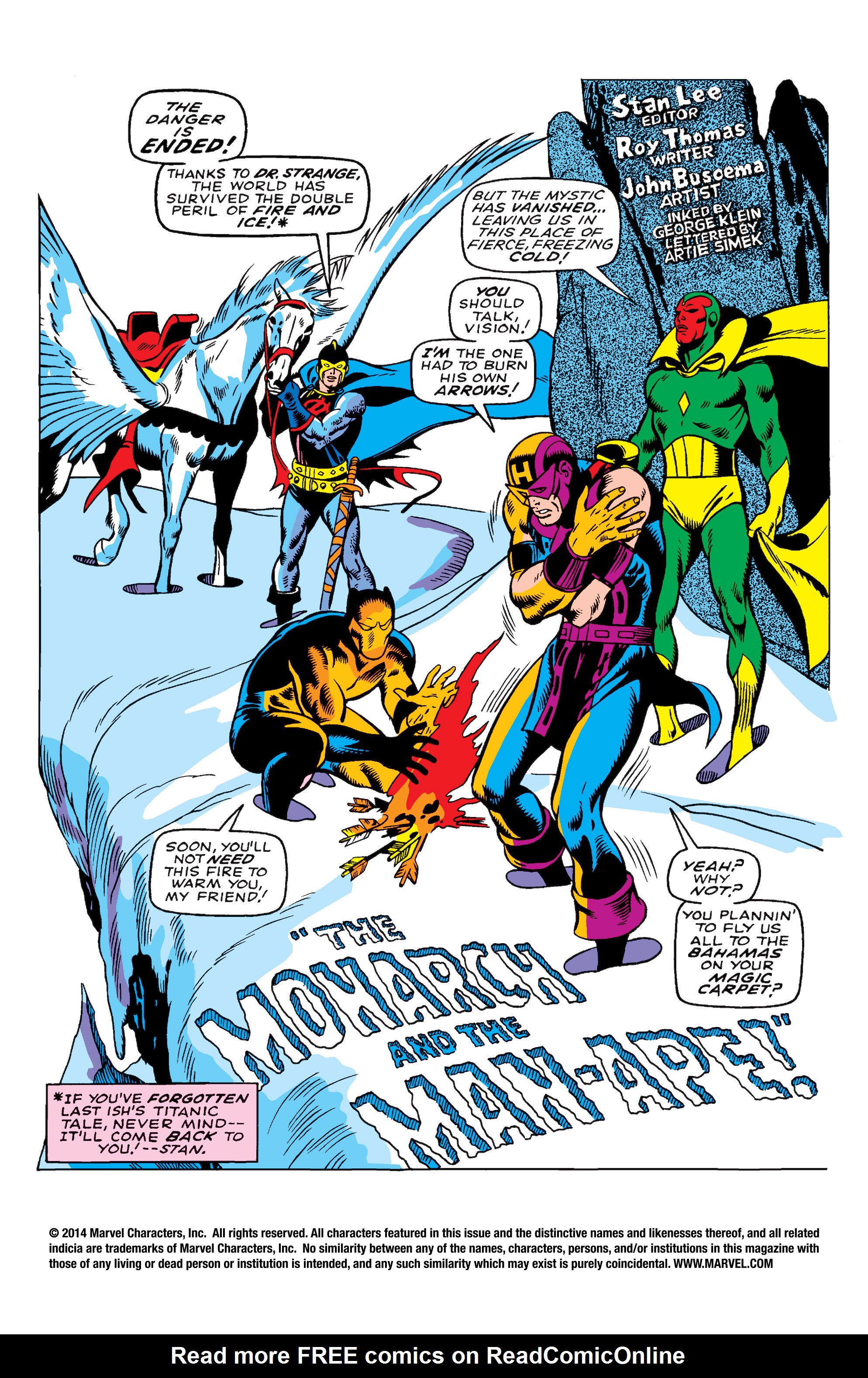 Read online Marvel Masterworks: The Avengers comic -  Issue # TPB 7 (Part 1) - 67