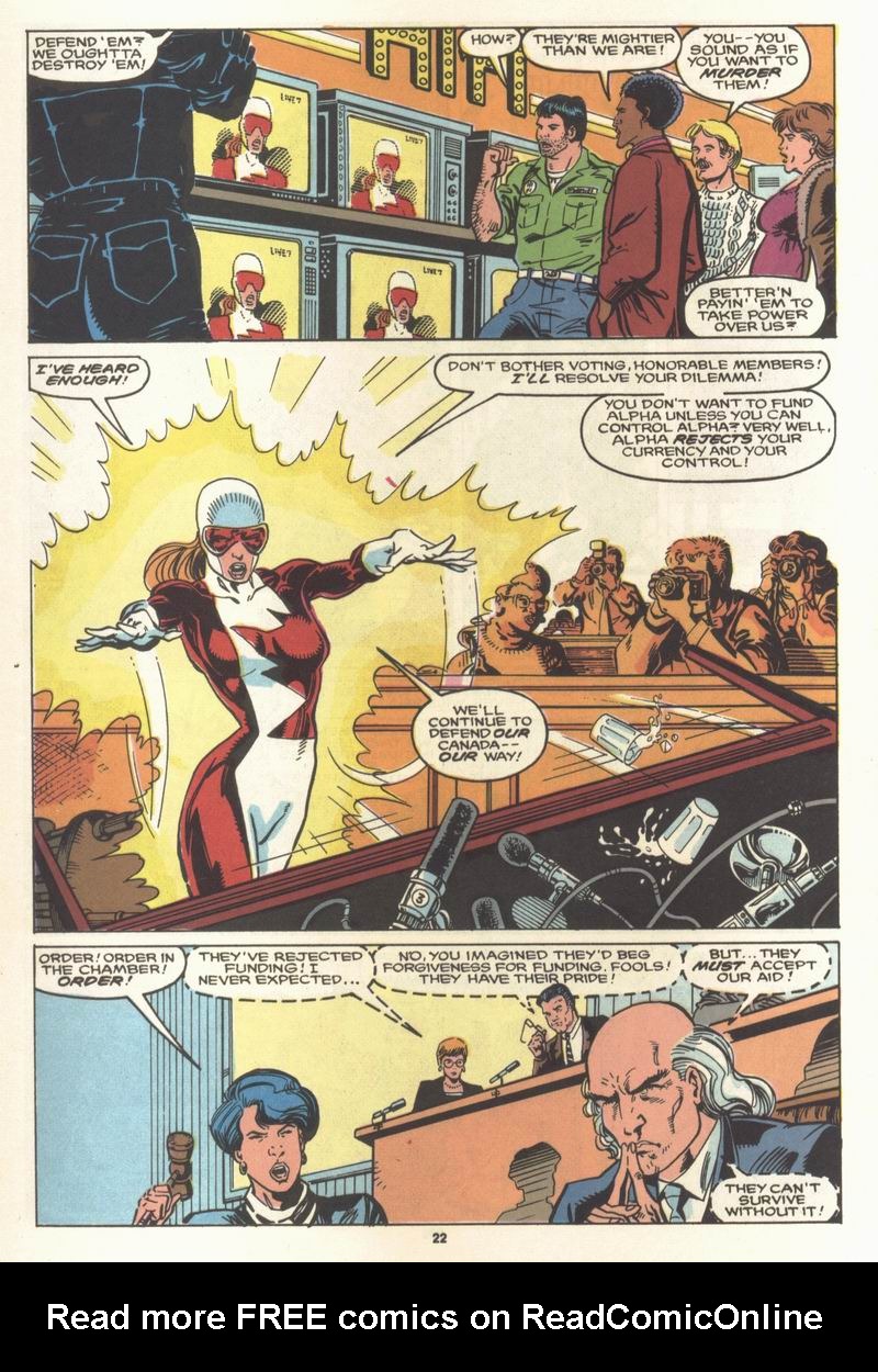 Read online Alpha Flight (1983) comic -  Issue #61 - 24