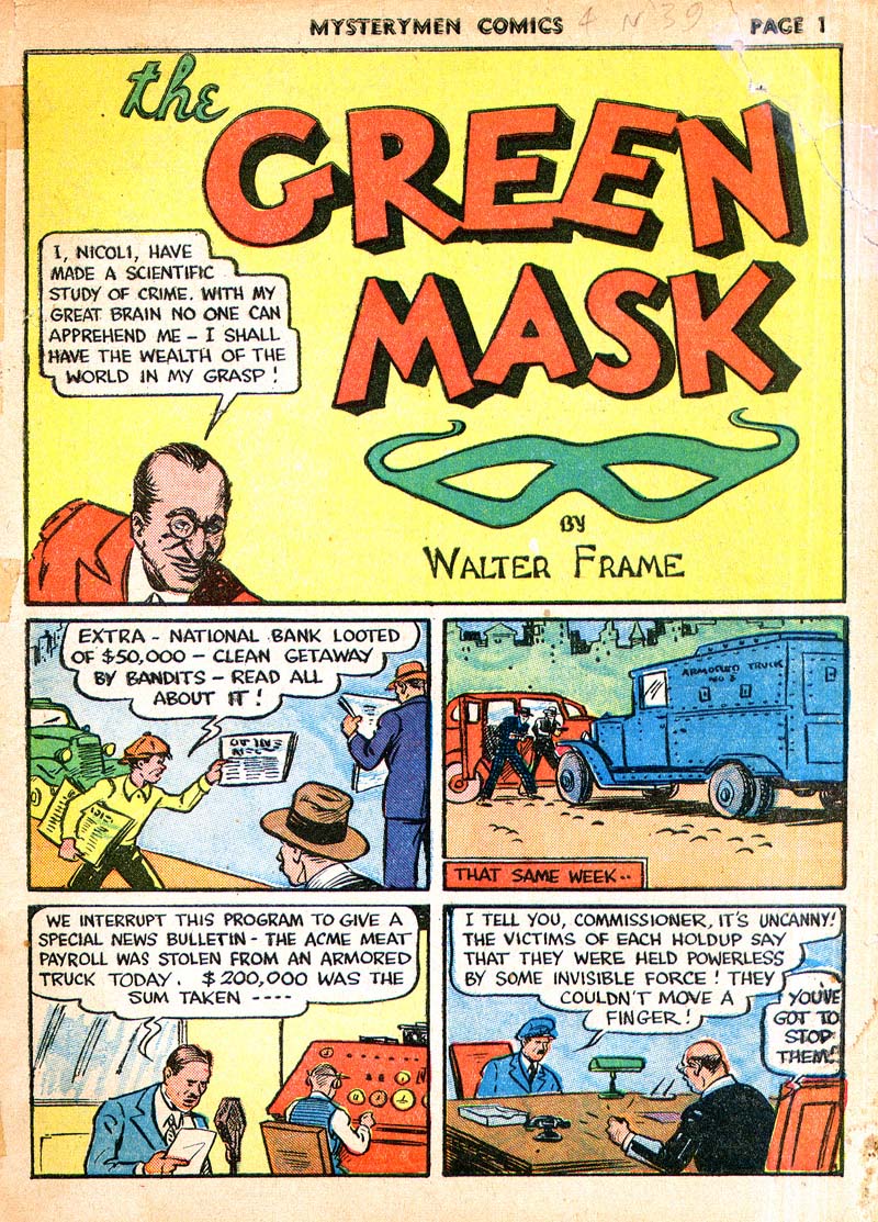 Read online Mystery Men Comics comic -  Issue #4 - 3