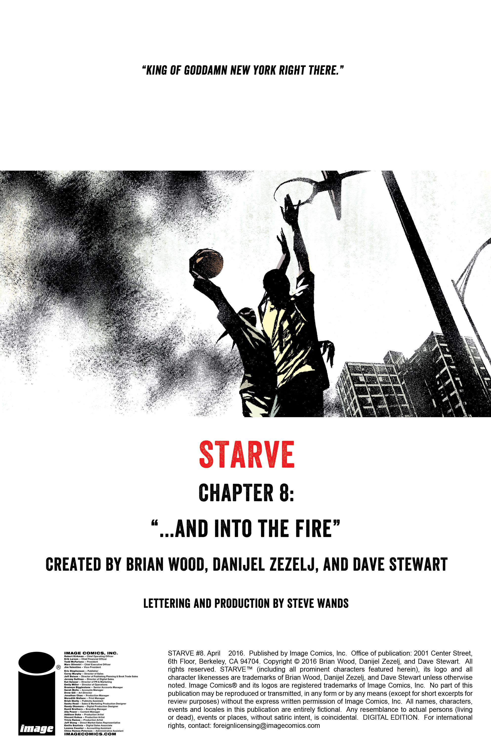 Read online Starve comic -  Issue #8 - 2