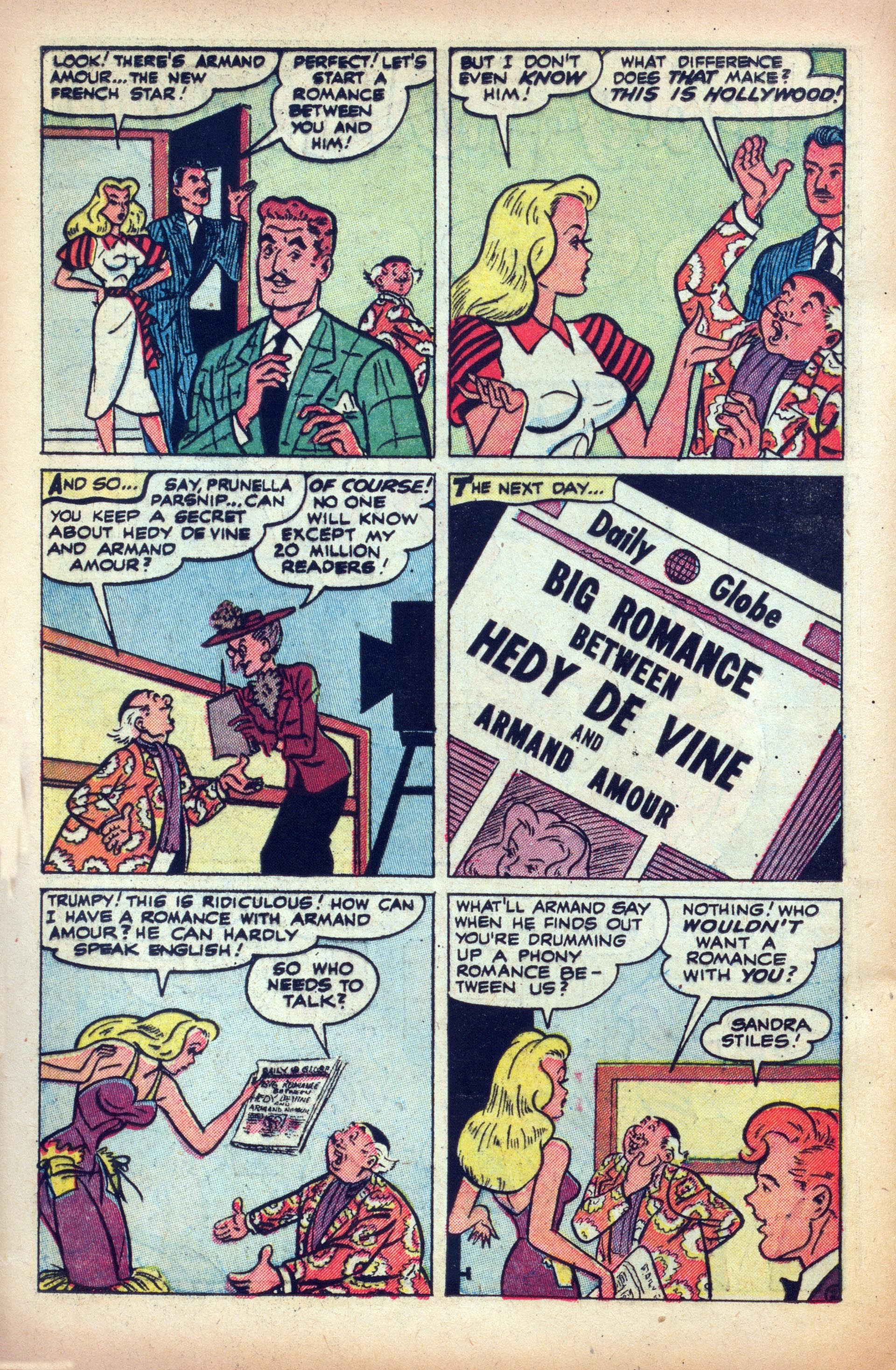 Read online Hedy Of Hollywood Comics comic -  Issue #47 - 22