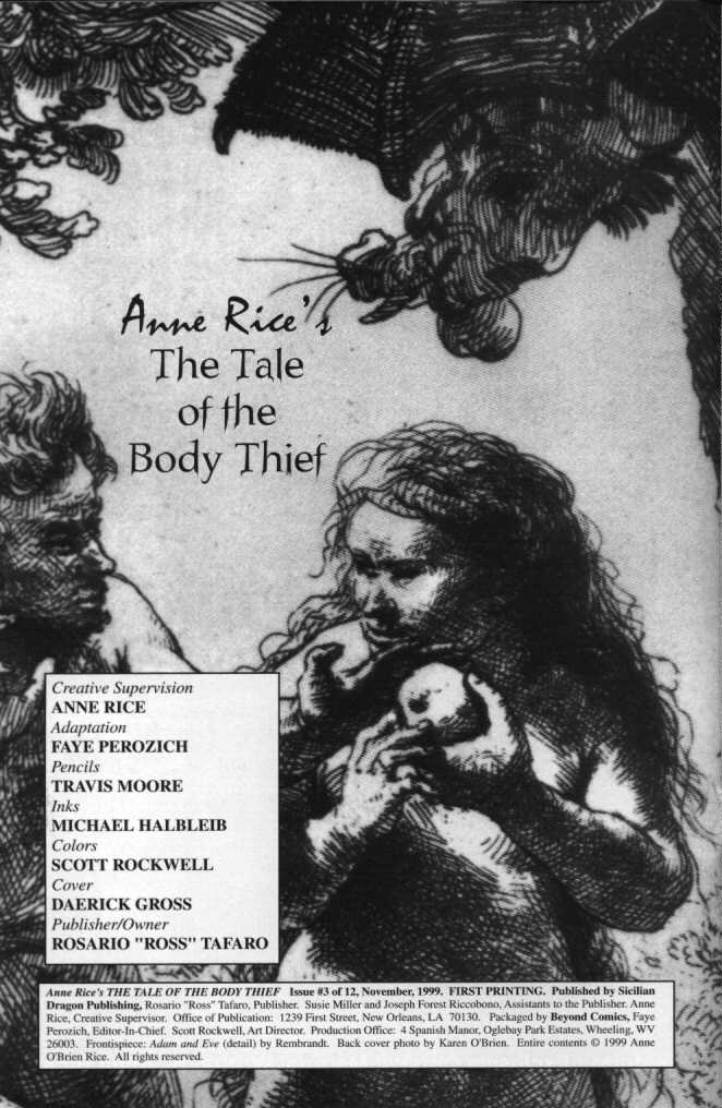 Read online Anne Rice's The Tale of the Body Thief comic -  Issue #3 - 2