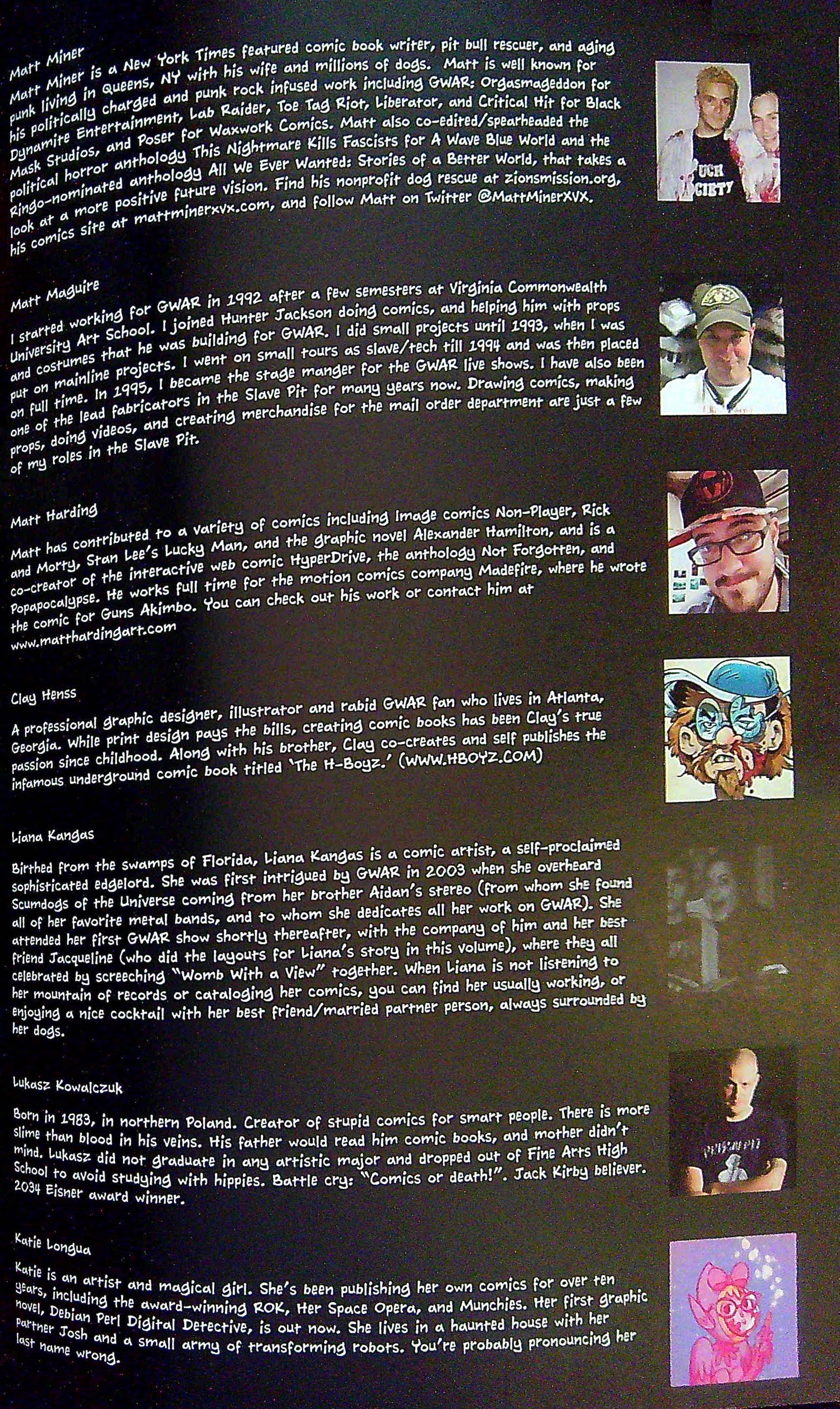 Read online GWAR: The Enormogantic Fail comic -  Issue # TPB - 93