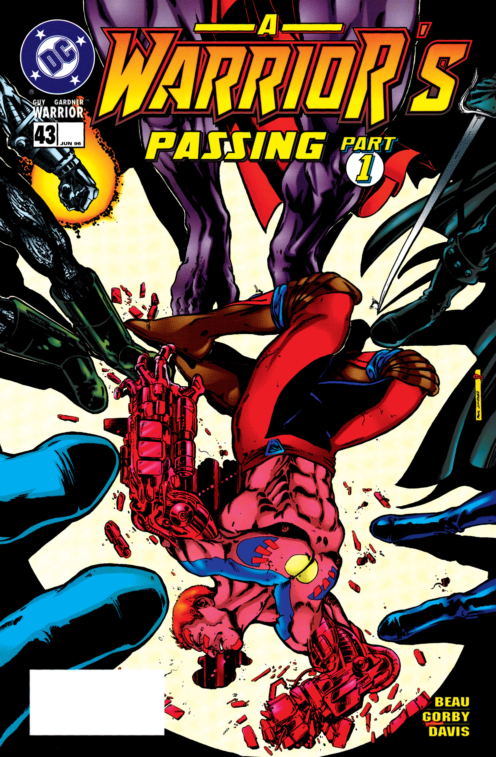 Read online Guy Gardner: Warrior comic -  Issue #43 - 1