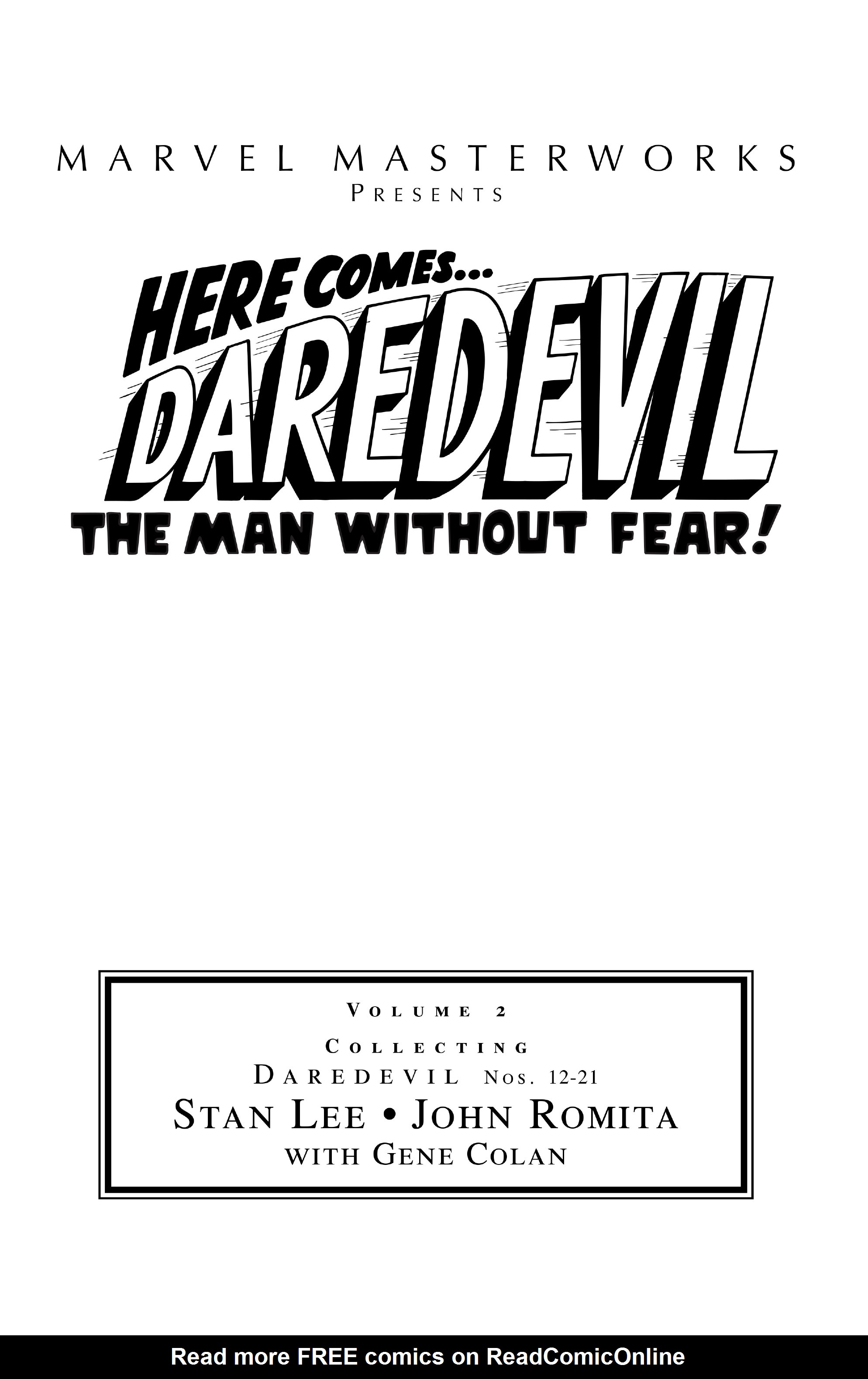 Read online Marvel Masterworks: Daredevil comic -  Issue # TPB 2 (Part 1) - 2