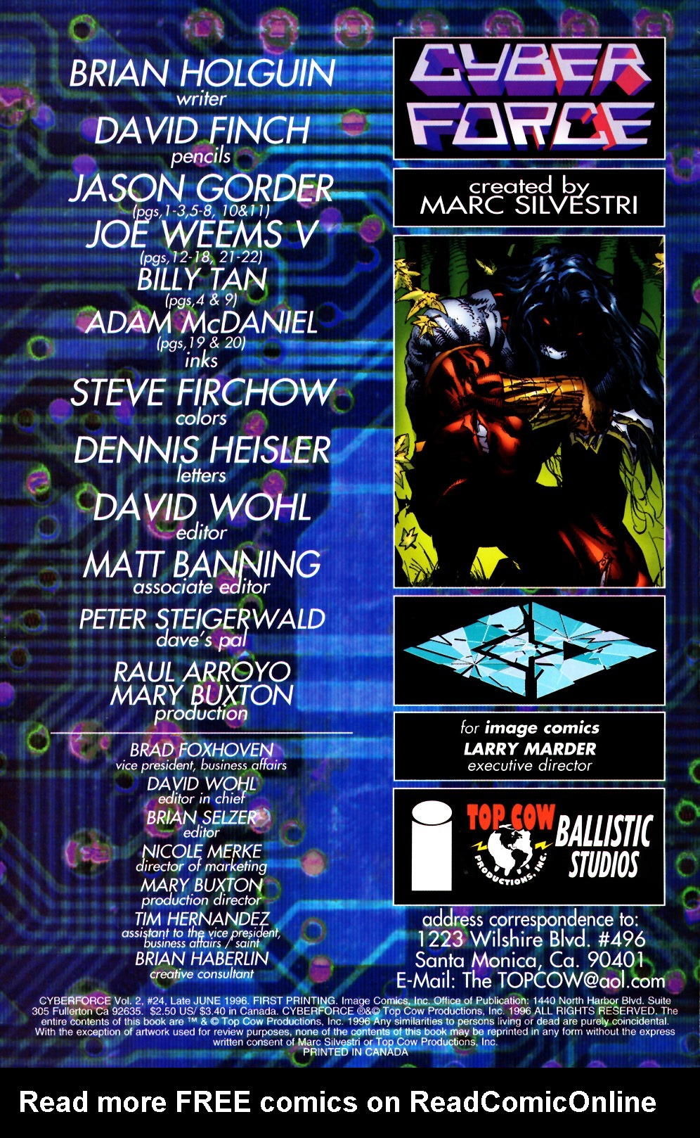 Read online Cyberforce (1993) comic -  Issue #24 - 2