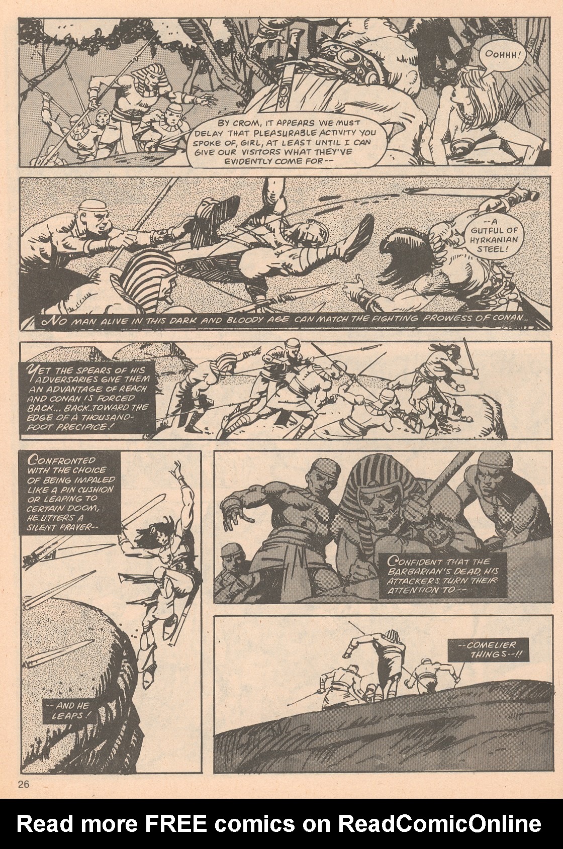 Read online The Savage Sword Of Conan comic -  Issue #65 - 26