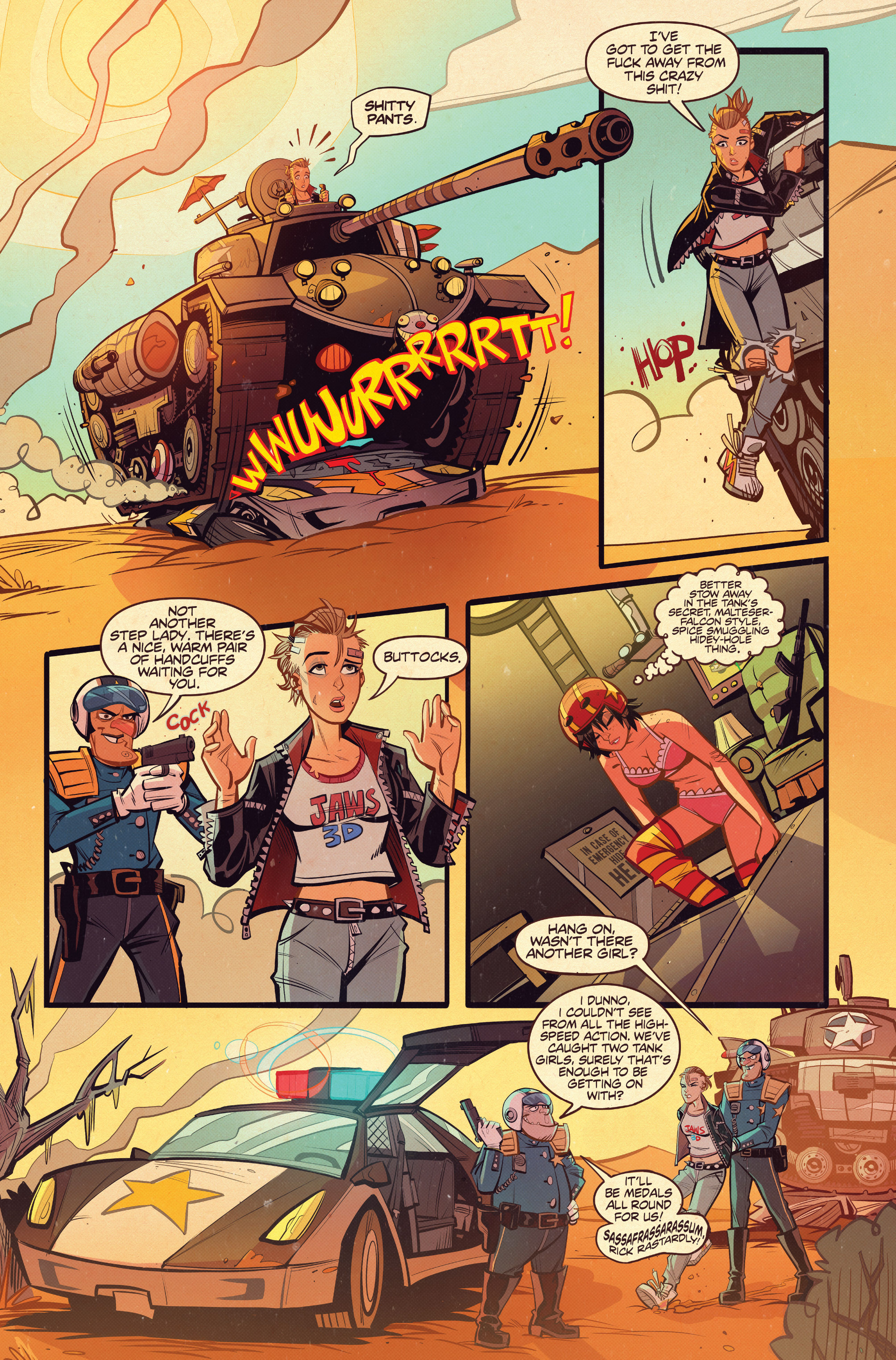 Read online Tank Girl Two Girls, One Tank comic Issue 2