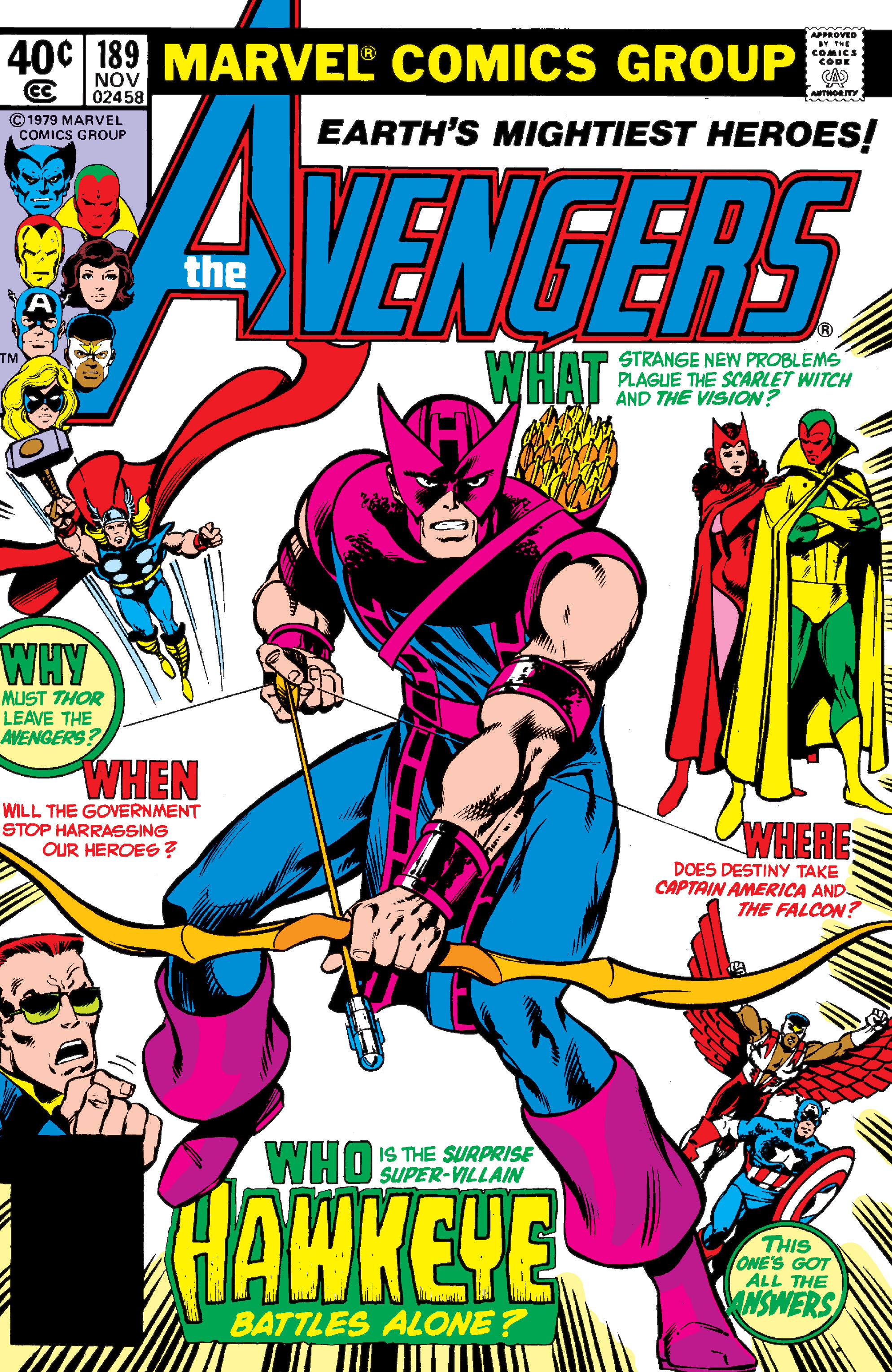 Read online The Avengers (1963) comic -  Issue #189 - 1