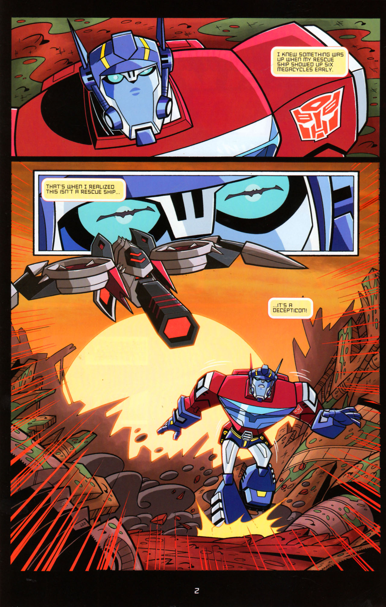 Read online Transformers Animated: The Arrival comic -  Issue #5 - 6