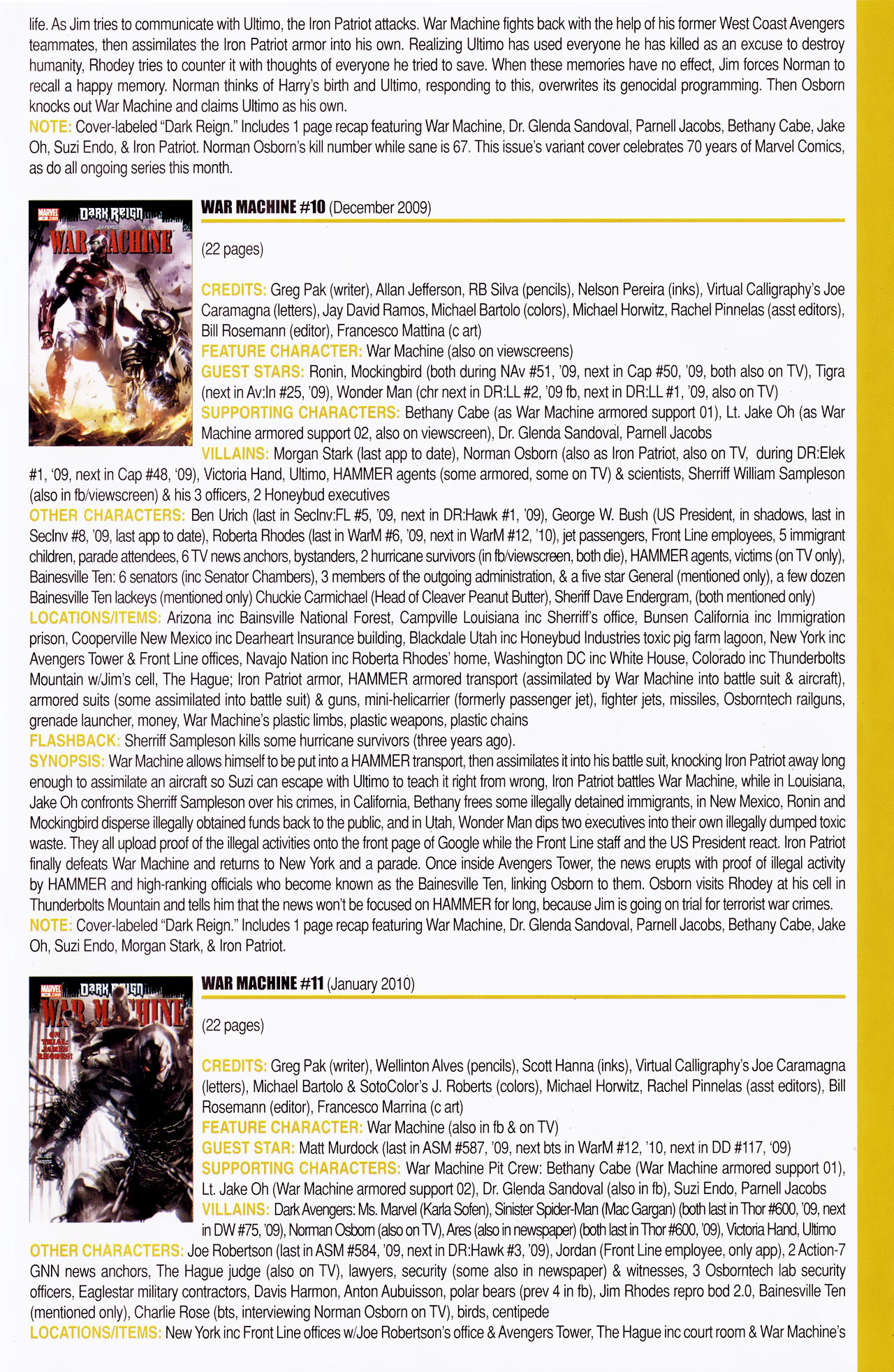 Read online Official Index to the Marvel Universe comic -  Issue #14 - 41