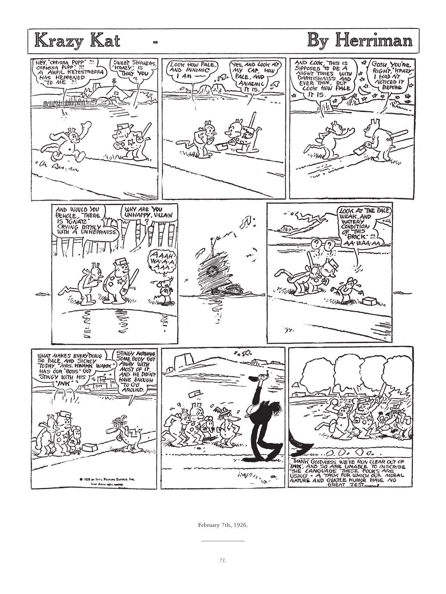 Read online Krazy & Ignatz comic -  Issue # TPB 4 - 72
