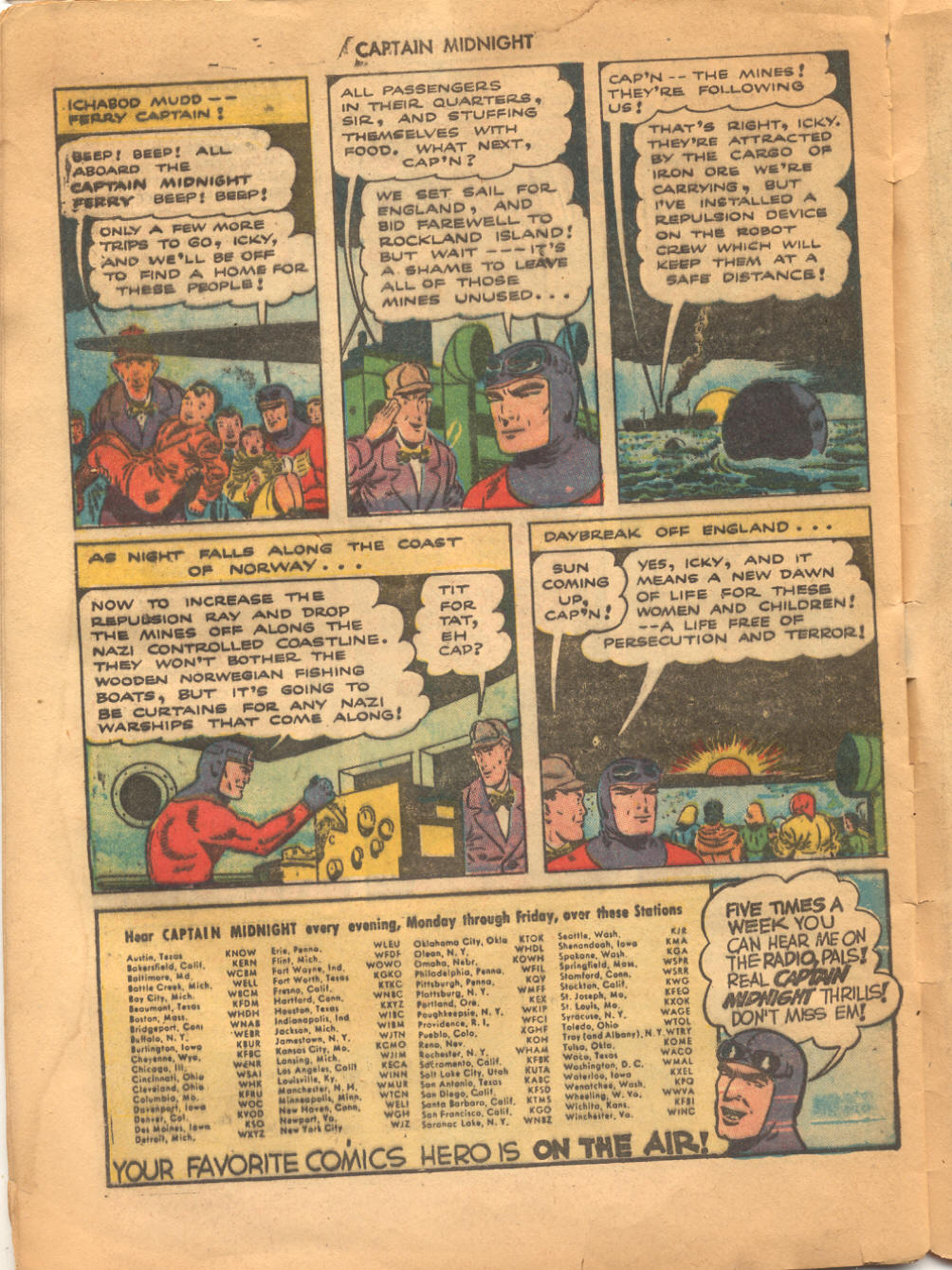 Read online Captain Midnight (1942) comic -  Issue #23 - 32