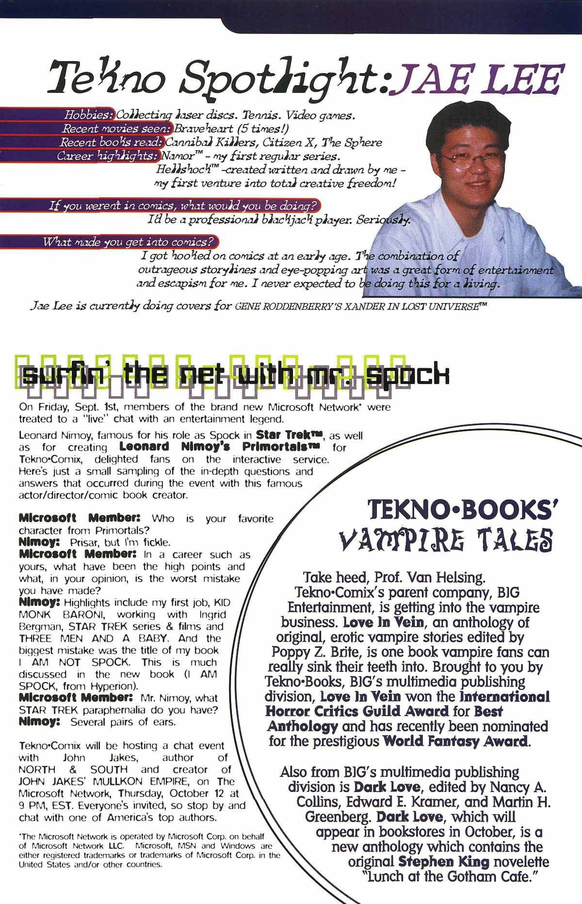 Read online Leonard Nimoy's Primortals (1995) comic -  Issue #12 - 33