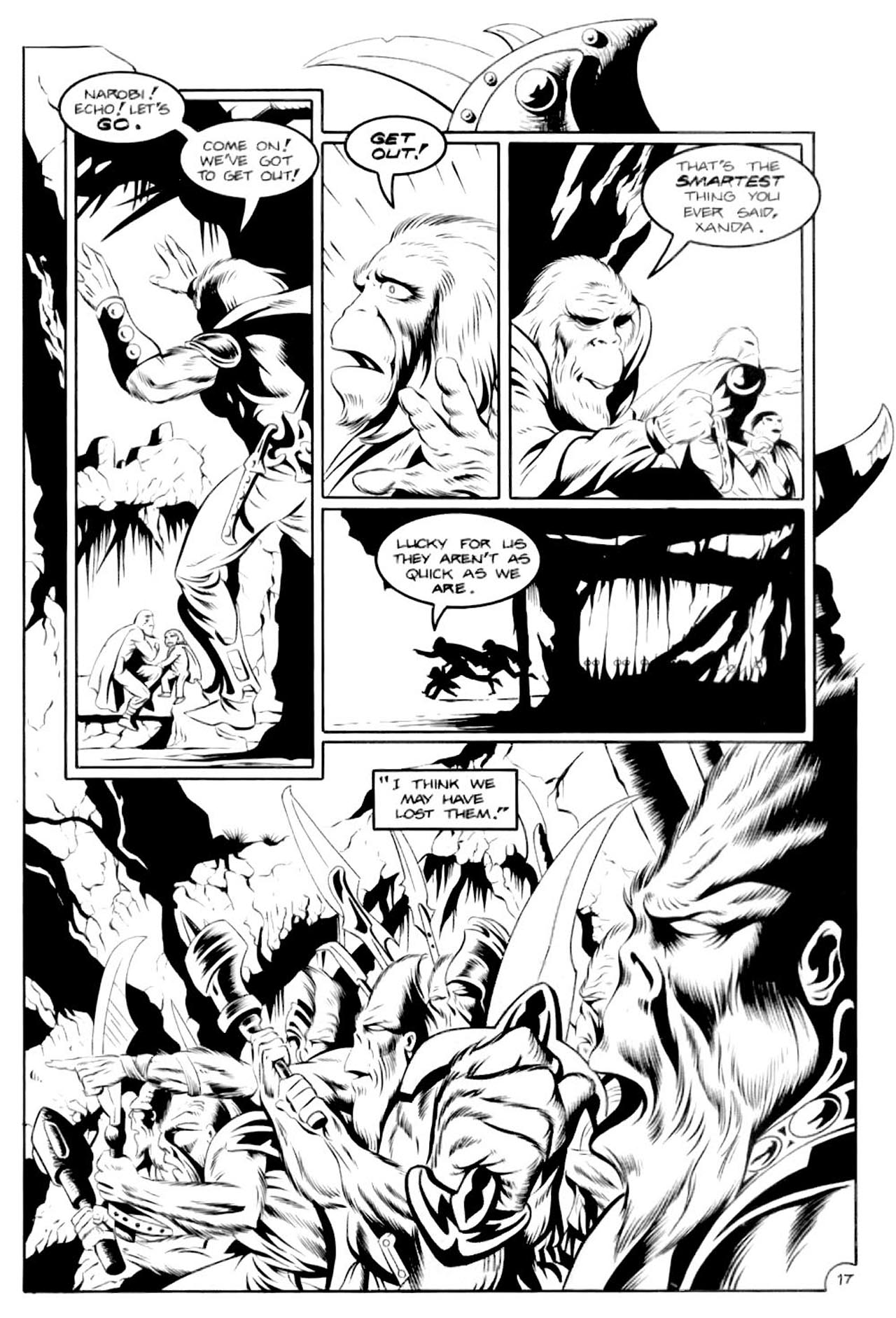 Read online Planet of the Apes (1990) comic -  Issue #10 - 21