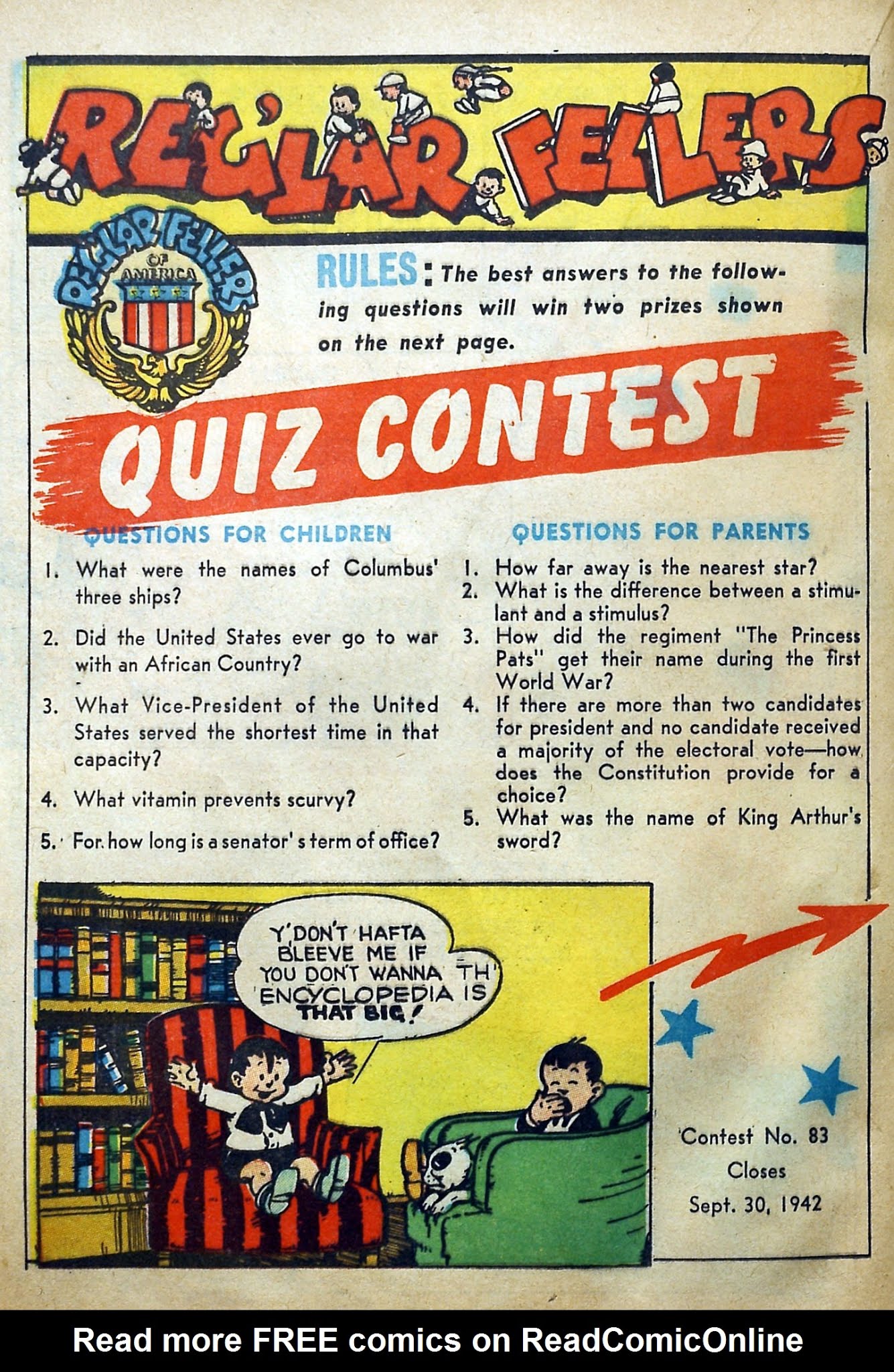 Read online Reg'lar Fellers Heroic Comics comic -  Issue #14 - 38