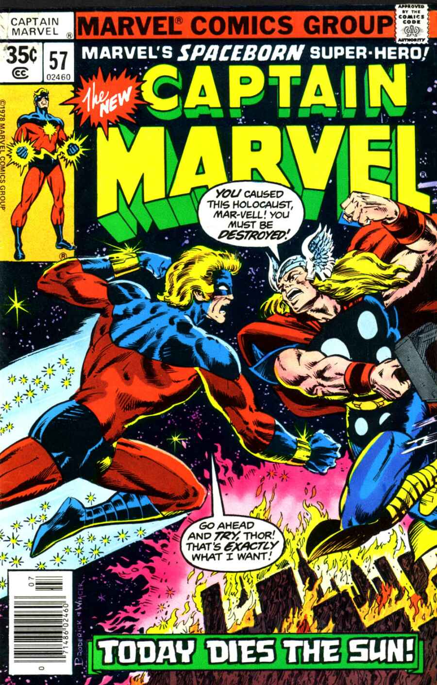 Read online Captain Marvel (1968) comic -  Issue #57 - 1