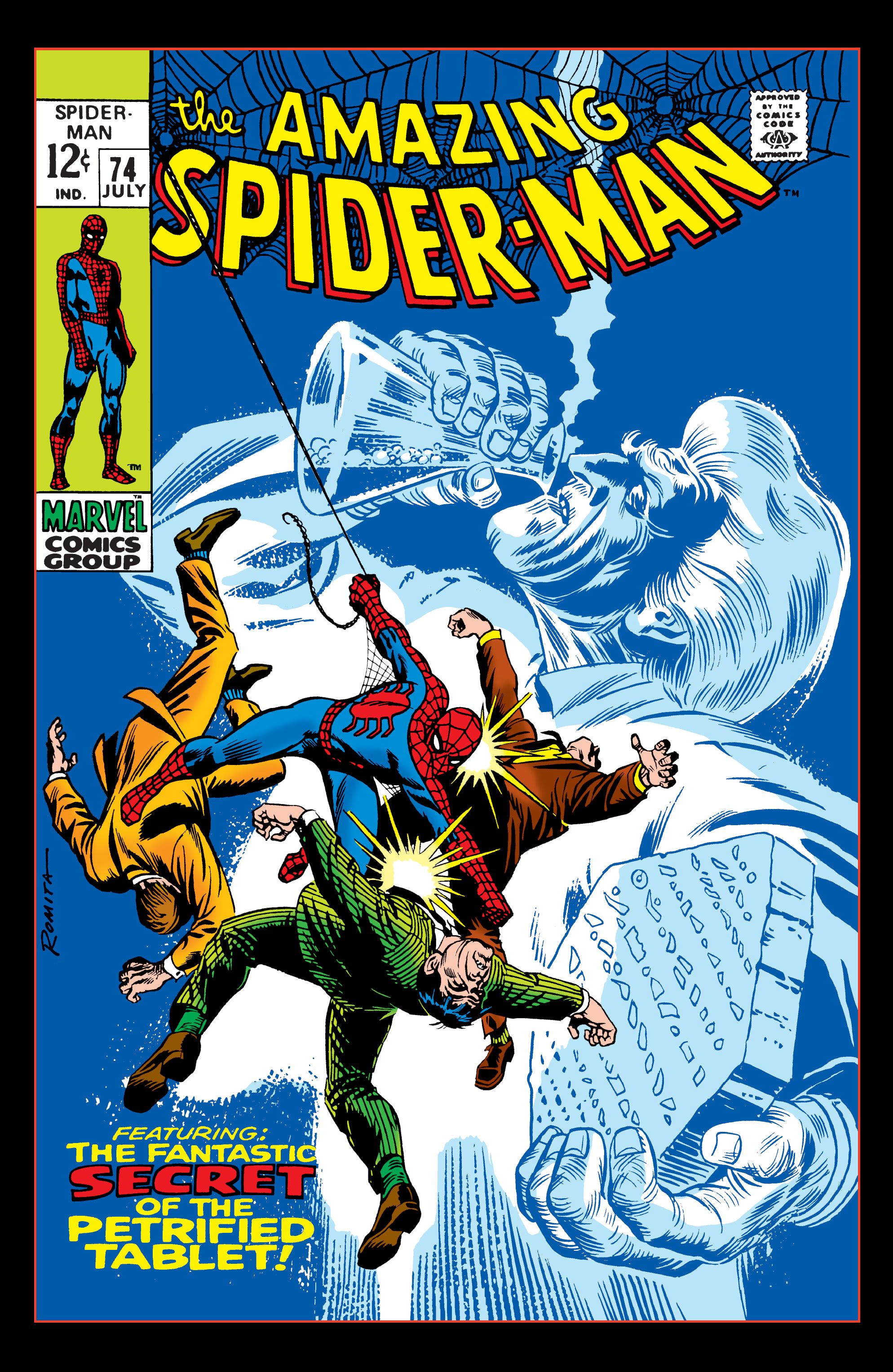 Read online Amazing Spider-Man Epic Collection comic -  Issue # The Secret of the Petrified Tablet (Part 2) - 80
