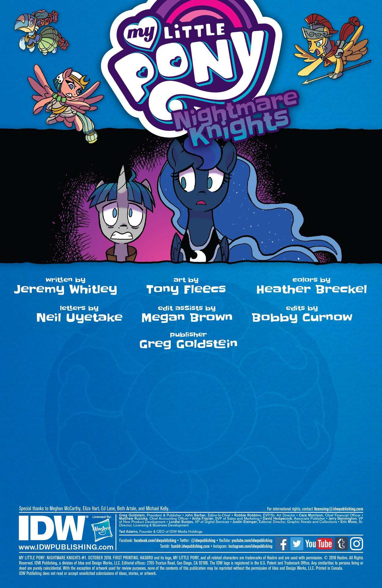 Read online My Little Pony: Nightmare Knights comic -  Issue #1 - 2