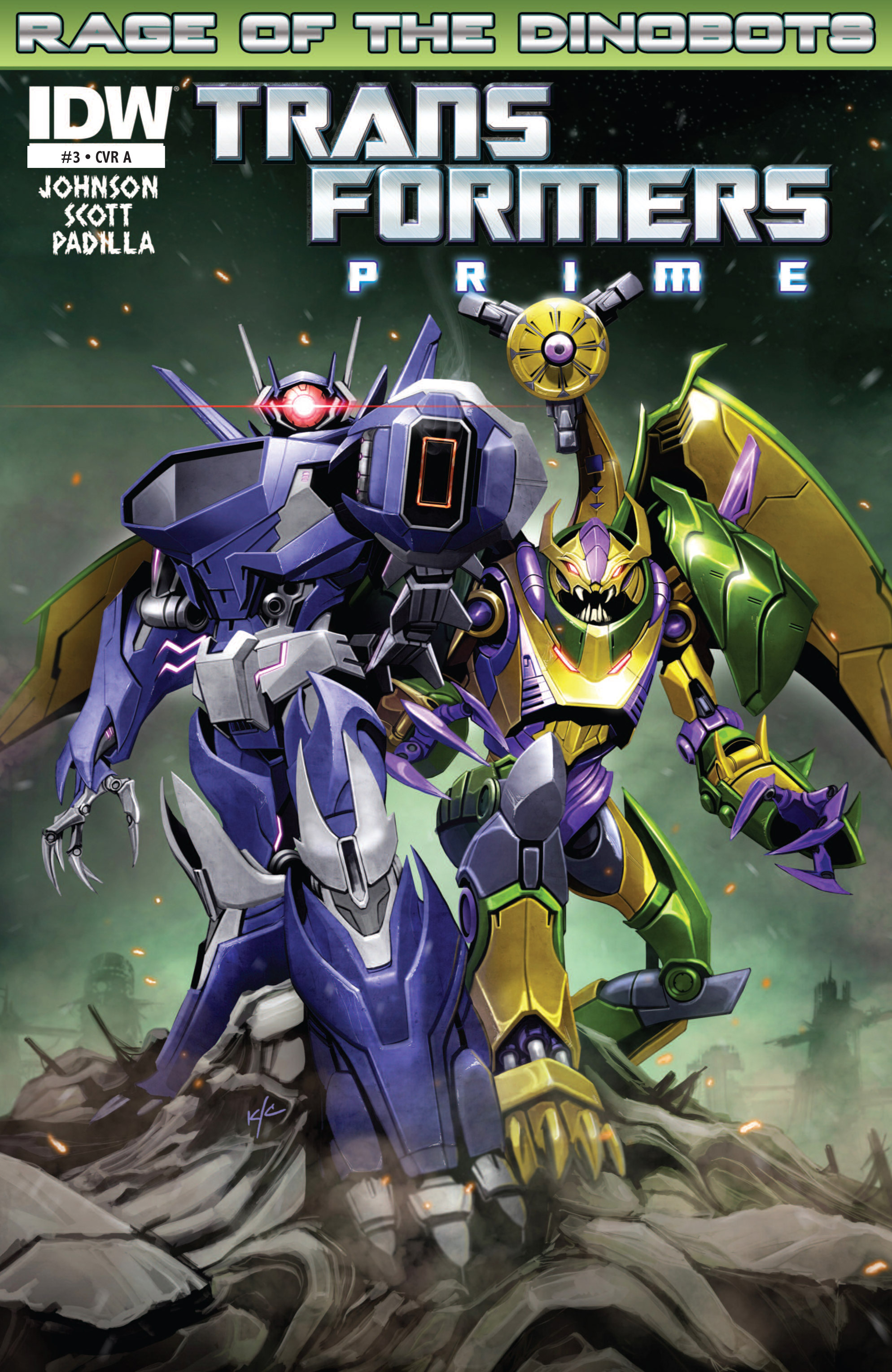 Read online The Transformers Prime: Rage of the Dinobots comic -  Issue #3 - 1
