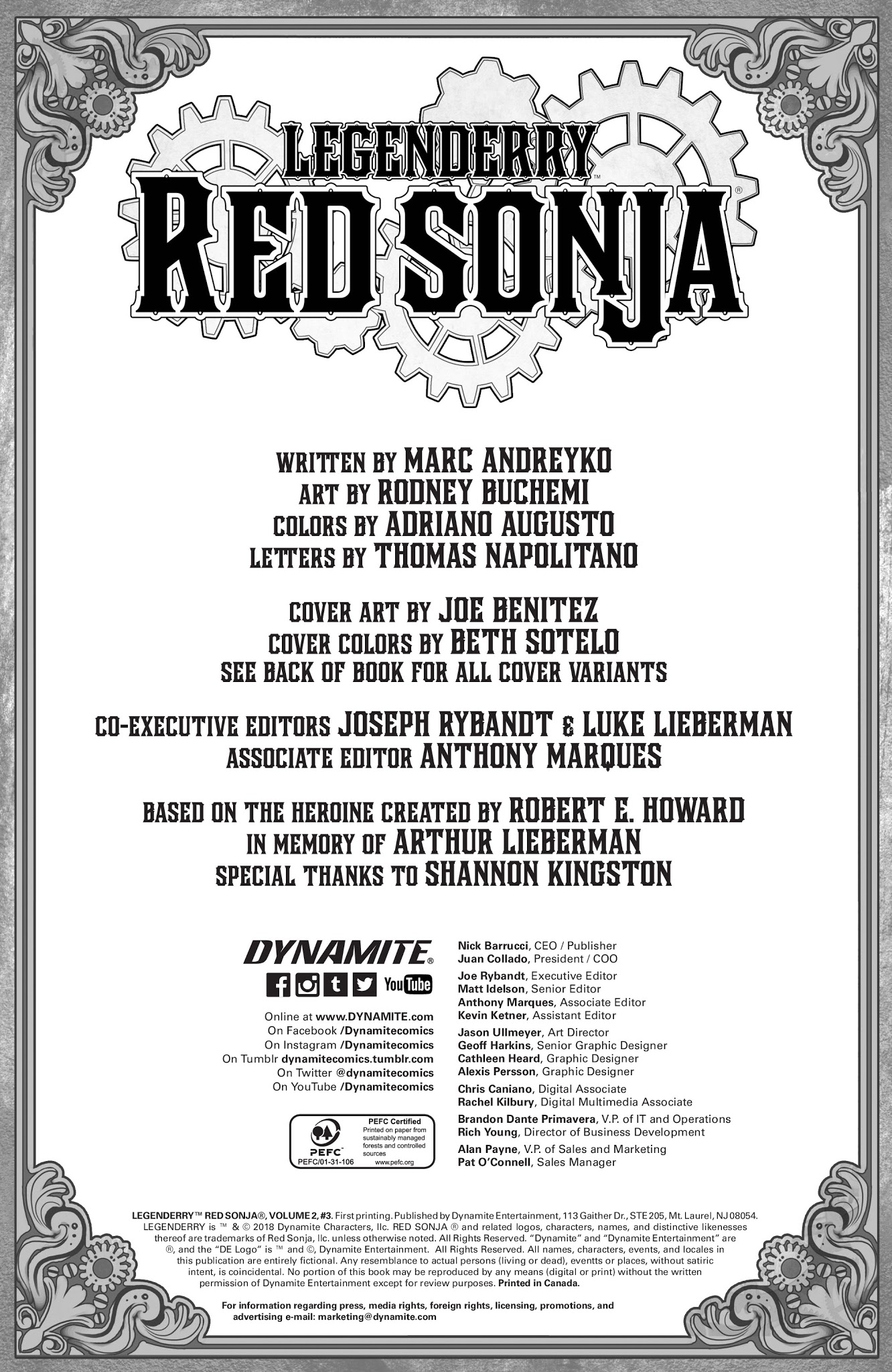 Read online Legenderry Red Sonja comic -  Issue #3 - 2